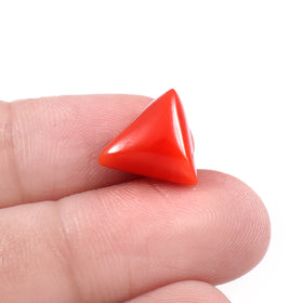 Natural Italian Red Coral Moonga Gemstone 5.84 Carat 6.48 Ratti (With Certificate)