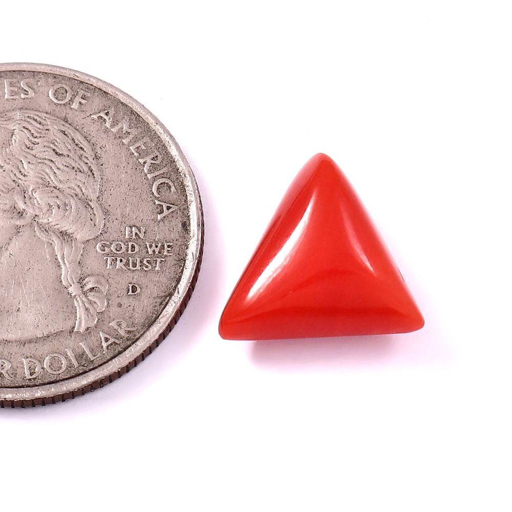 Natural Italian Red Coral Moonga Gemstone 5.84 Carat 6.48 Ratti (With Certificate)