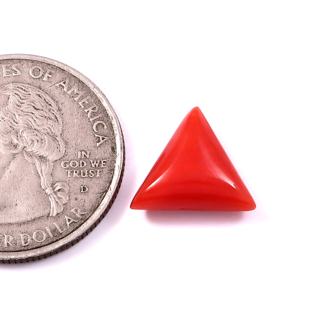 Natural Italian Red Coral Moonga Gemstone 4.40 Carat 4.88 Ratti (With Certificate)