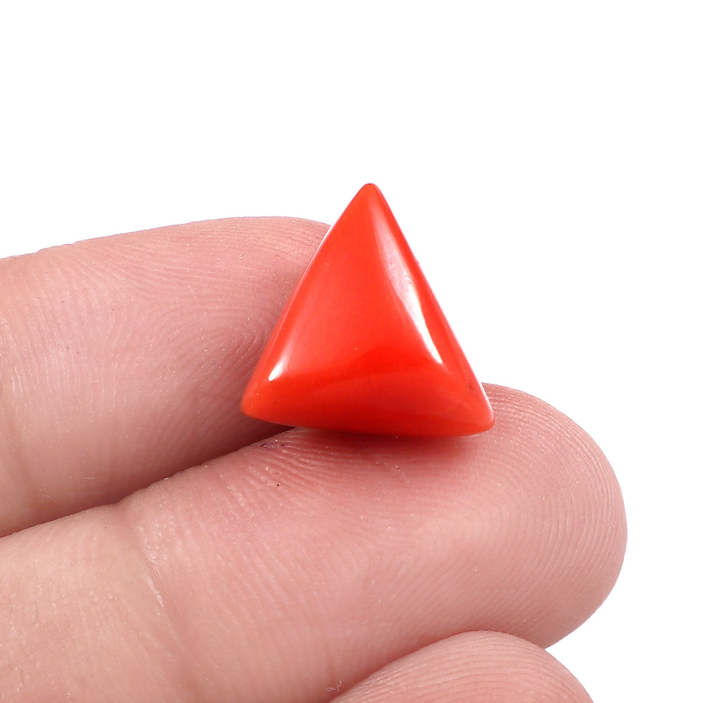 Natural Italian Red Coral Moonga Gemstone 7.98 Carat 8.86 Ratti (With Certificate)