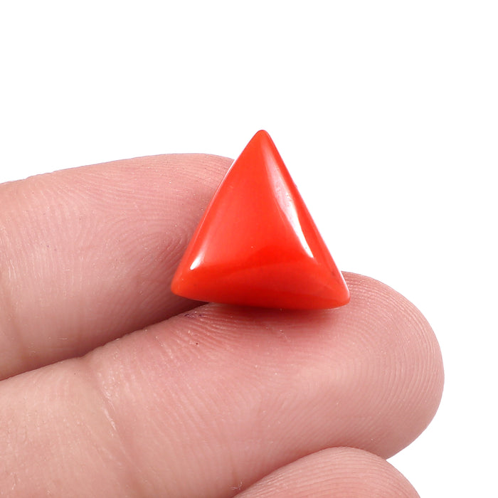 Natural Italian Red Coral Moonga Gemstone 7.98 Carat 8.86 Ratti (With Certificate)