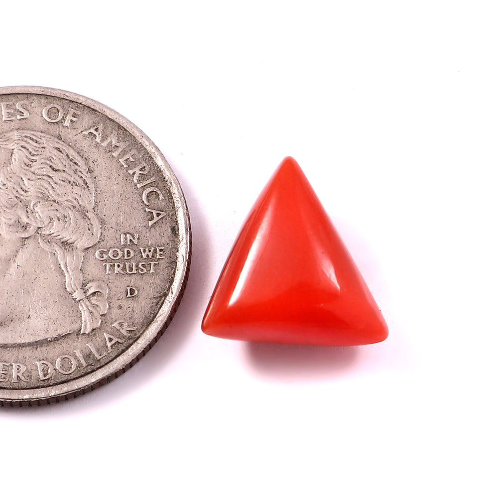 Natural Italian Red Coral Moonga Gemstone 7.98 Carat 8.86 Ratti (With Certificate)