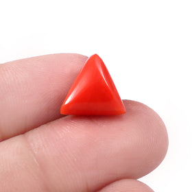 Natural Italian Red Coral Moonga Gemstone 5.52 Carat 6.13 Ratti (With Certificate)