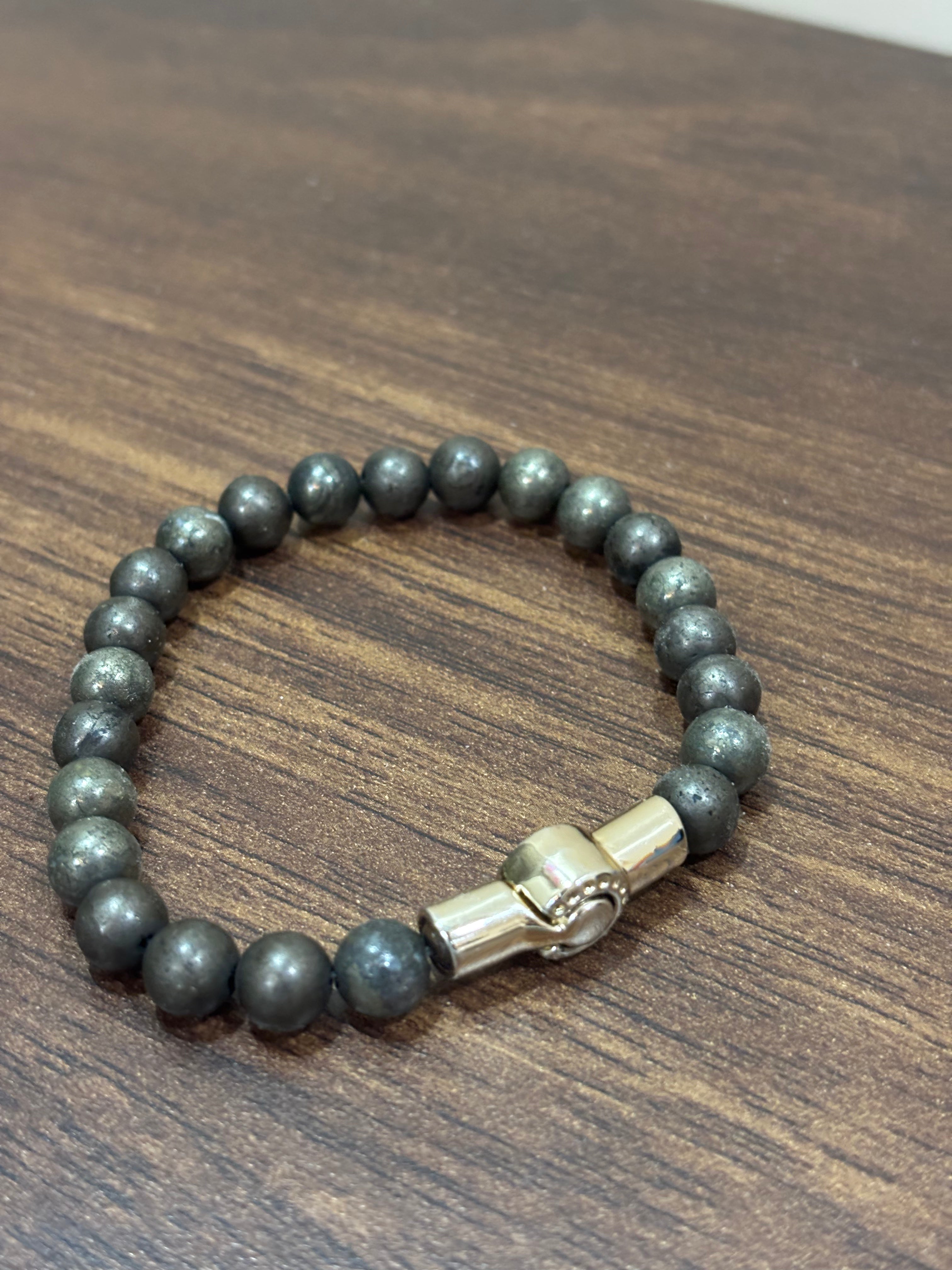 Pyrite Magnetic Lock Bracelet