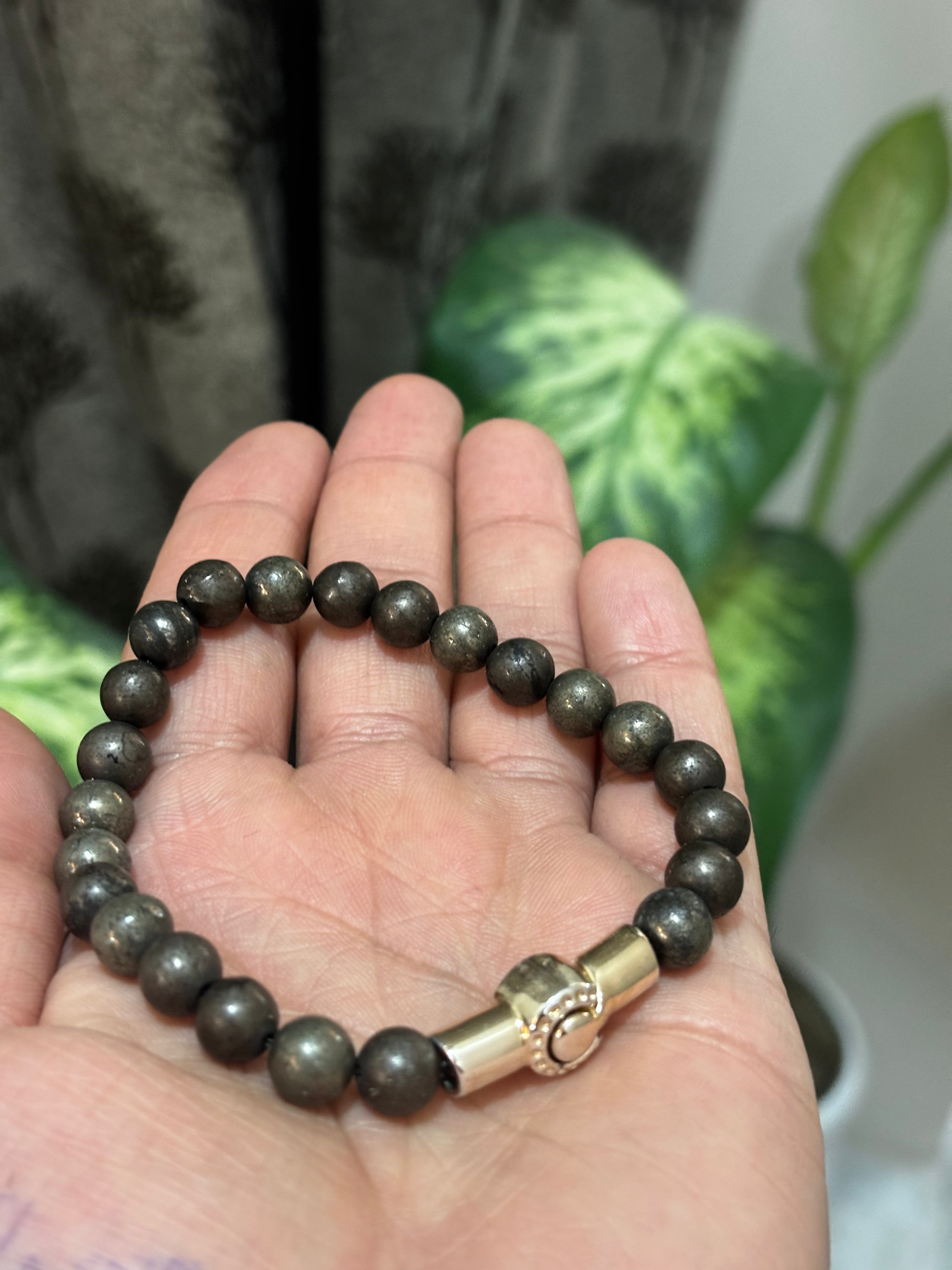 Pyrite Magnetic Lock Bracelet