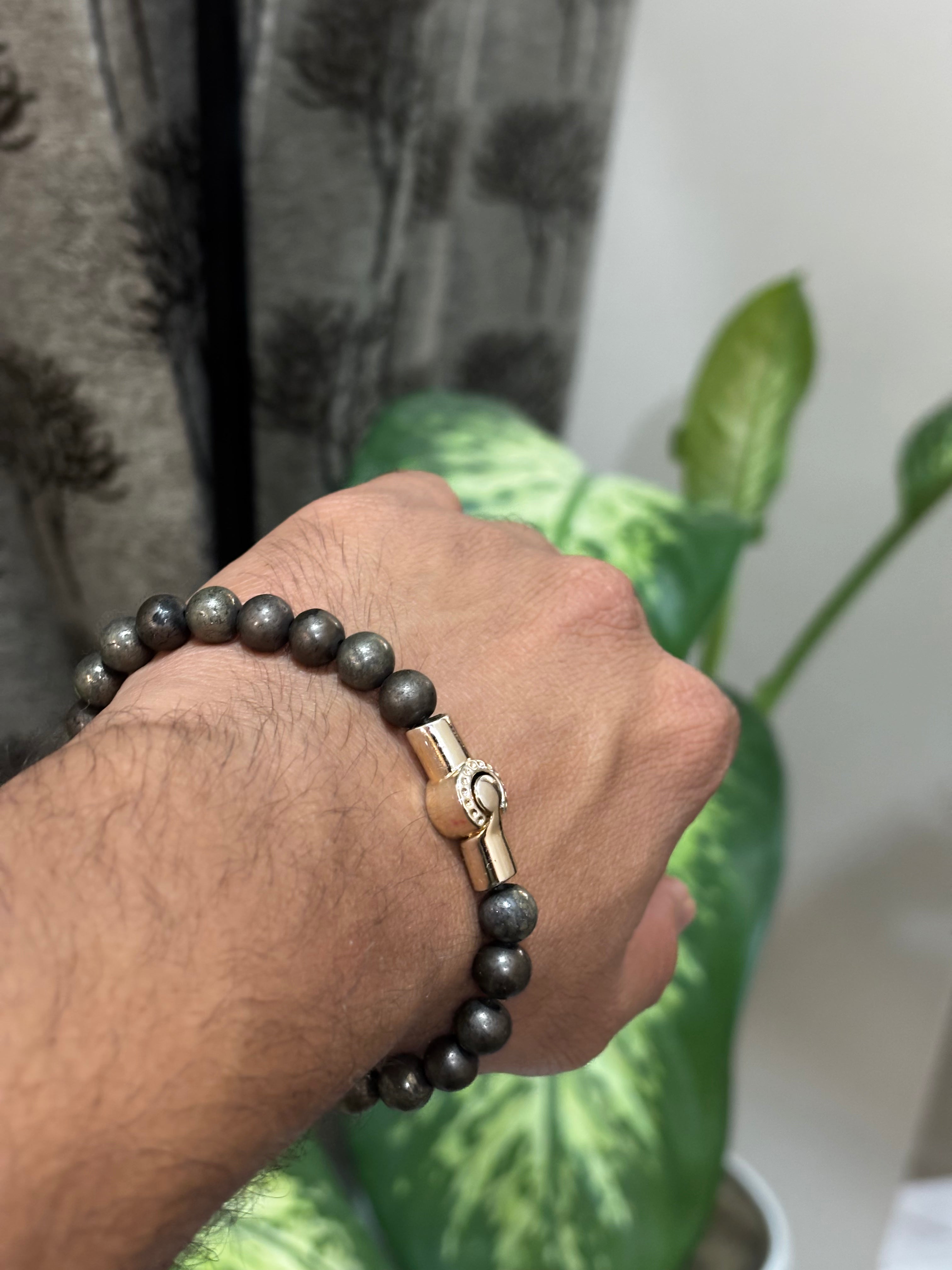 Pyrite Magnetic Lock Bracelet