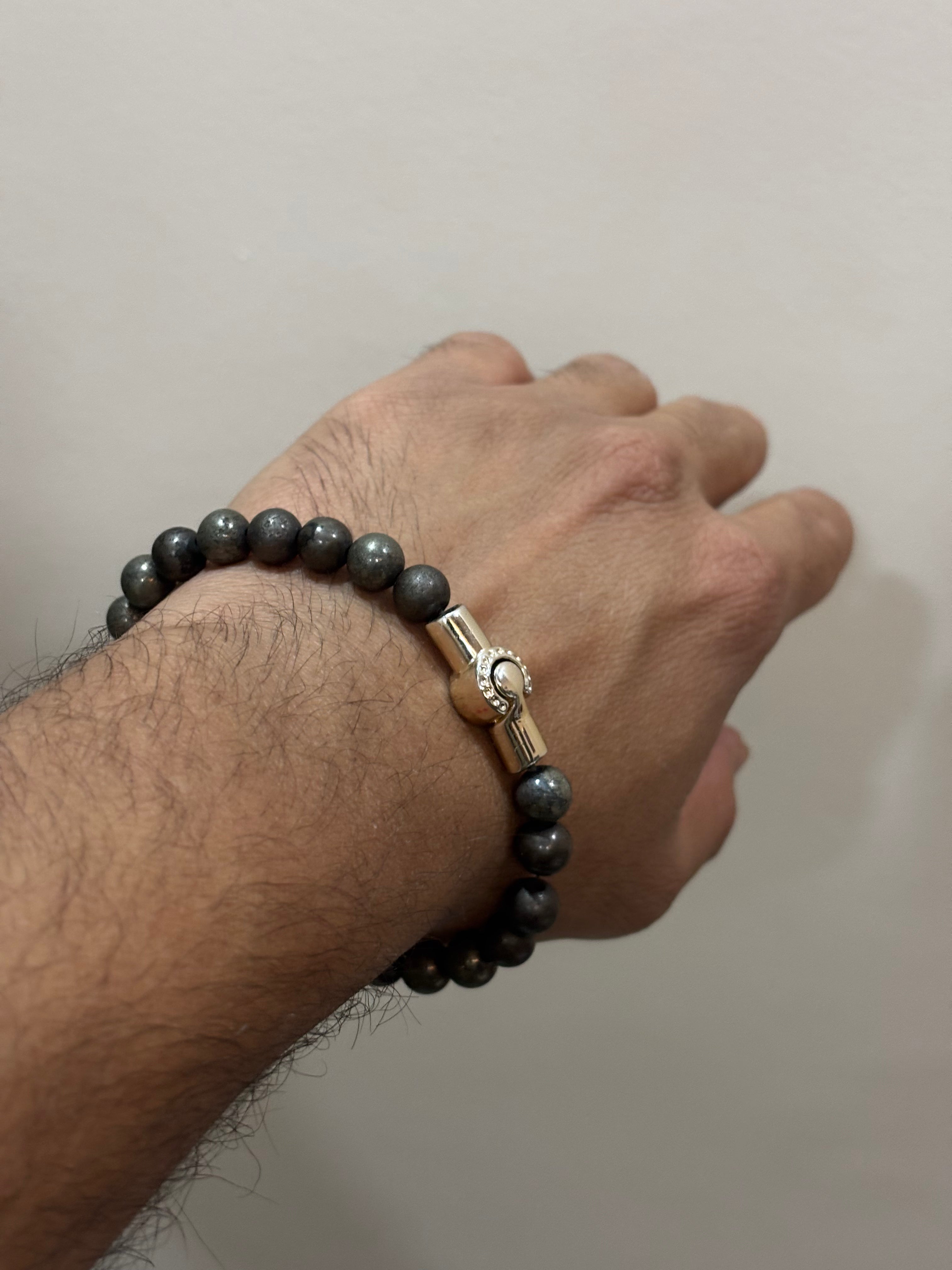 Pyrite Magnetic Lock Bracelet