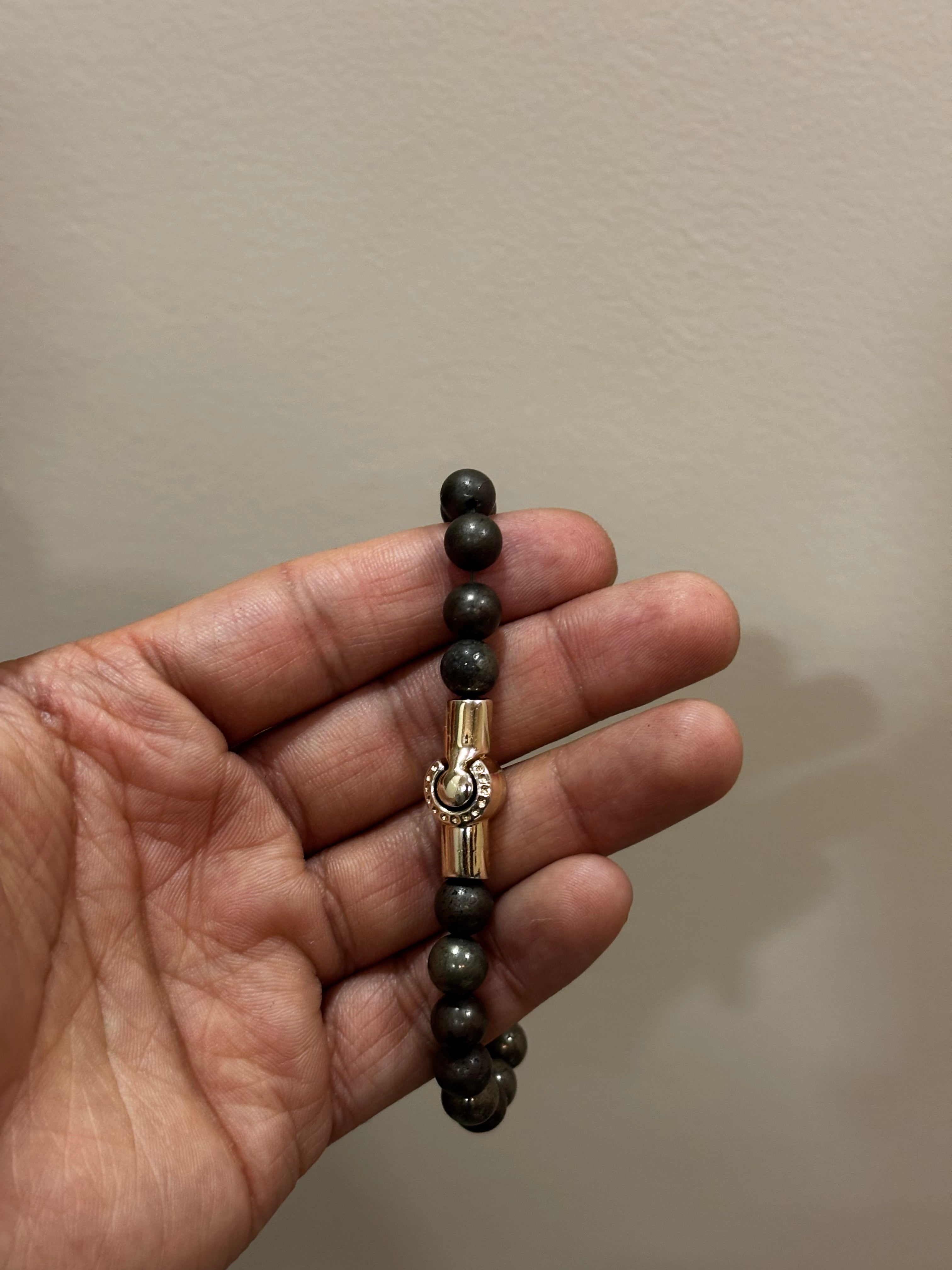 Pyrite Magnetic Lock Bracelet