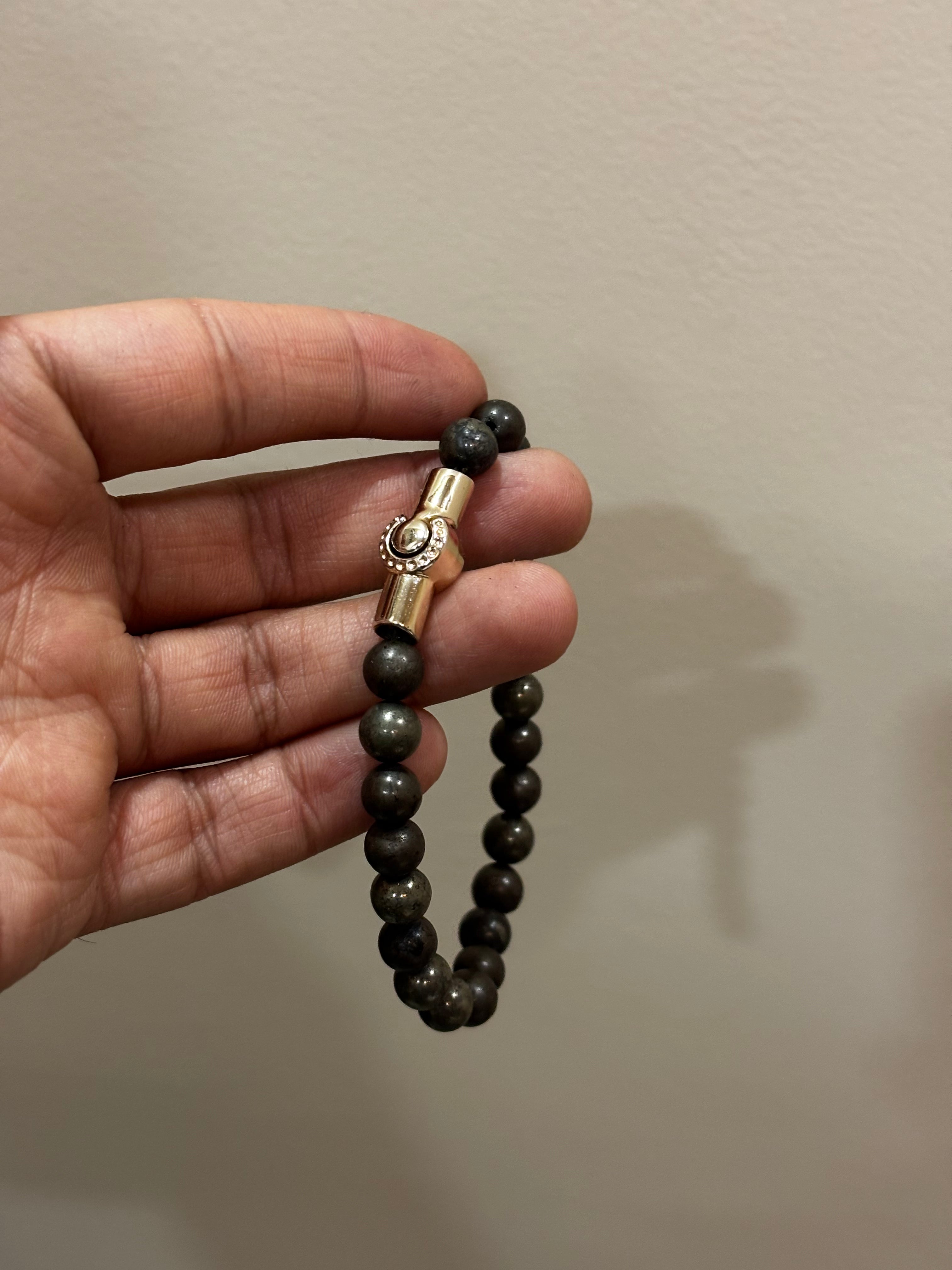 Pyrite Magnetic Lock Bracelet