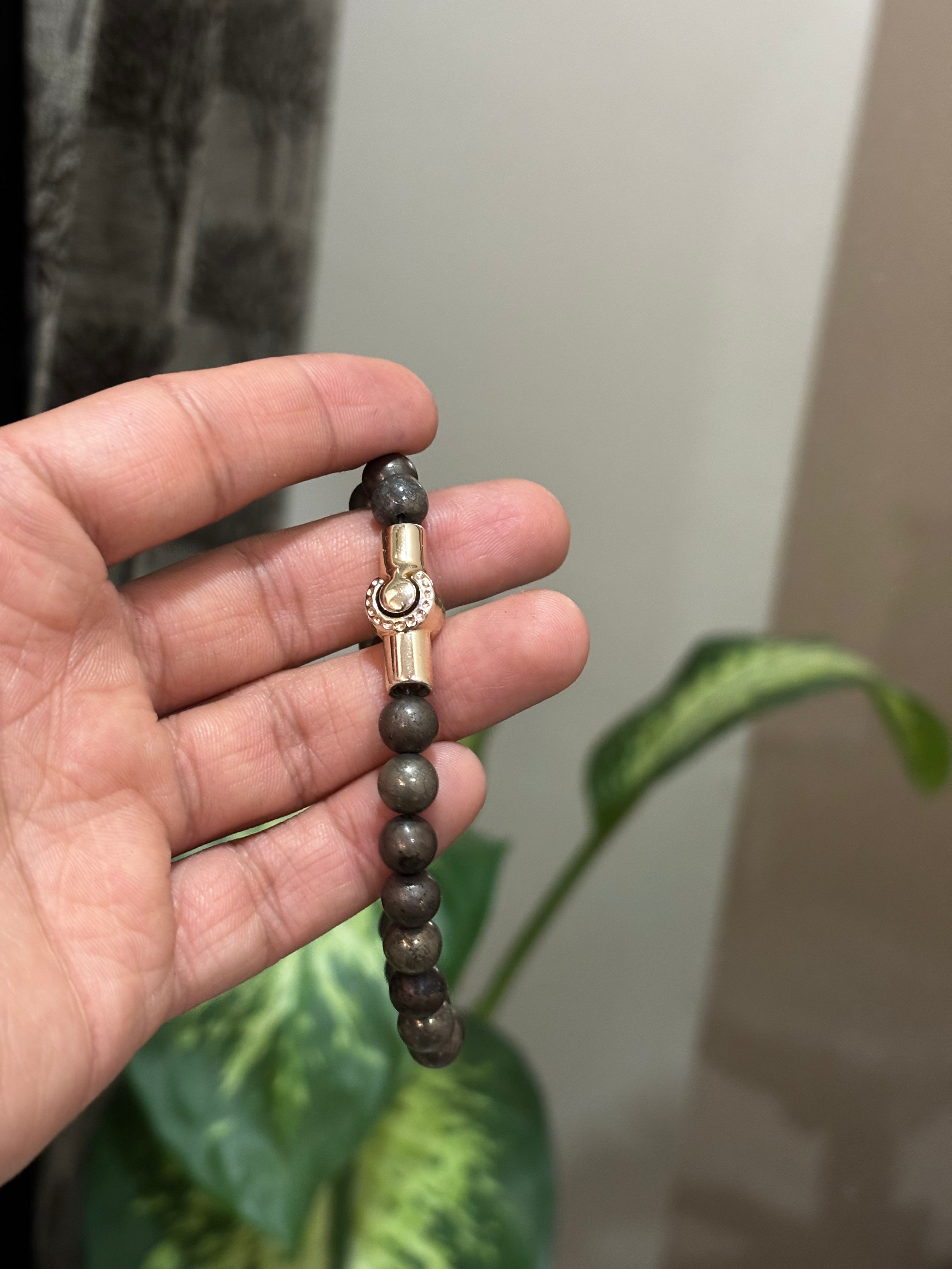 Pyrite Magnetic Lock Bracelet