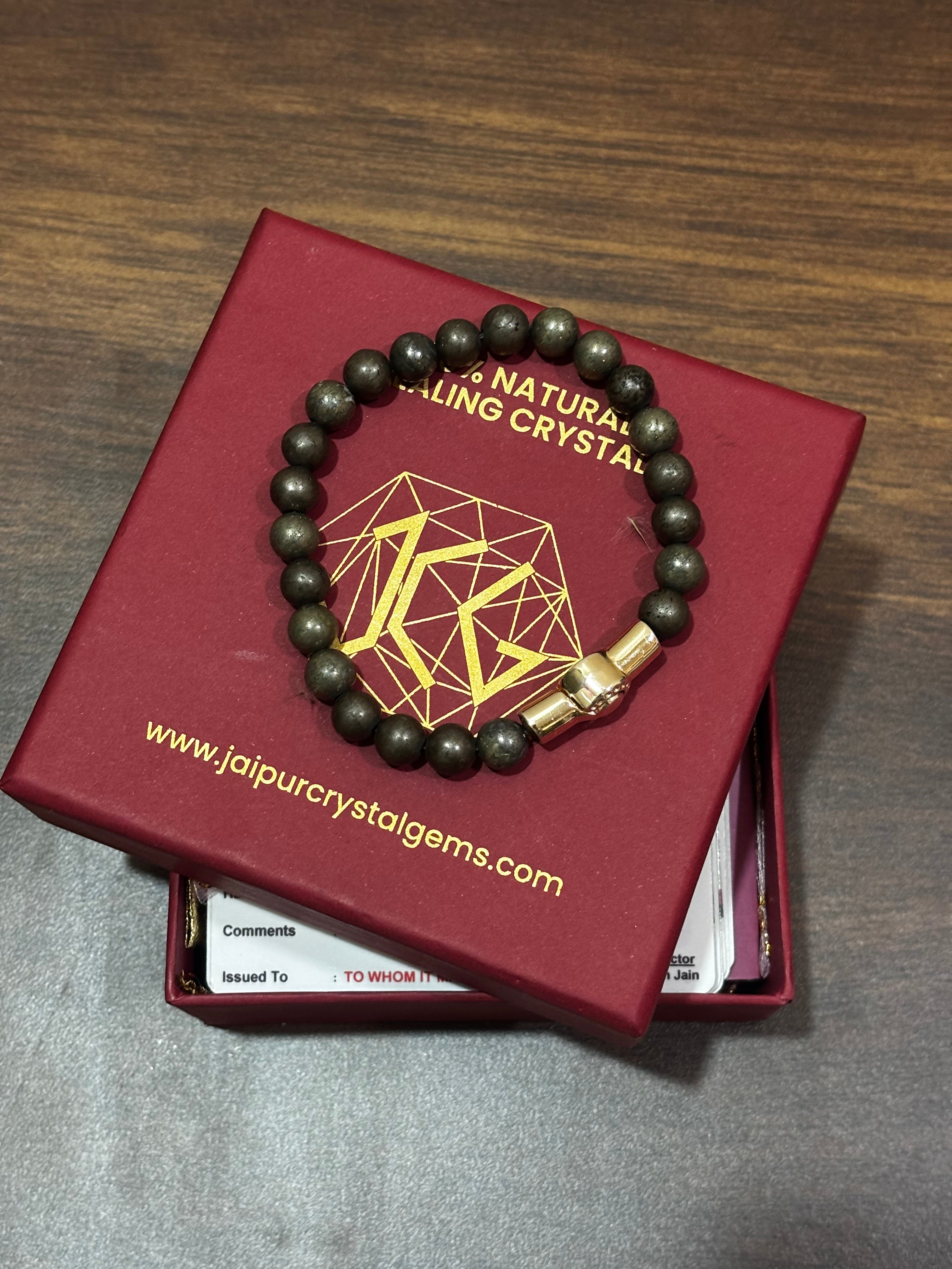 Pyrite Magnetic Lock Bracelet