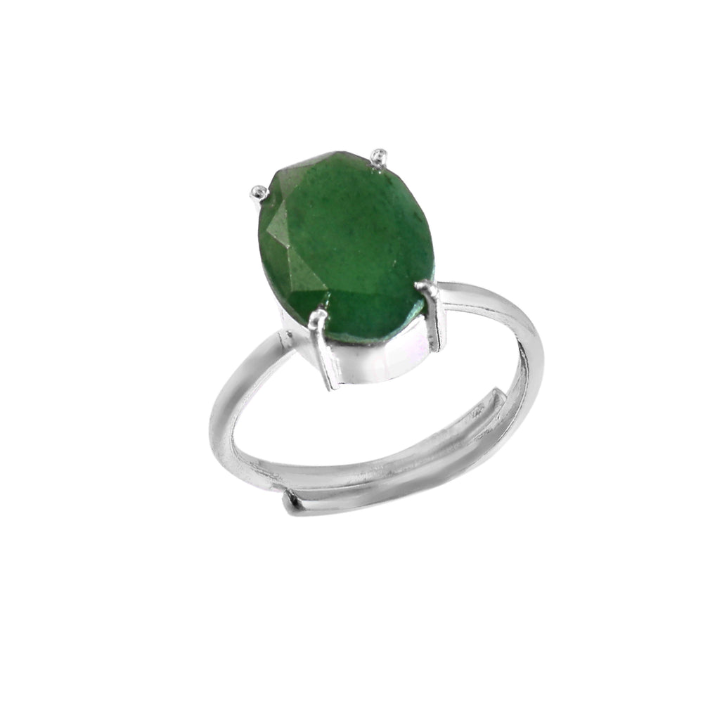 NATURAL GREEN JADE RING(With Certificate)