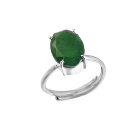 NATURAL GREEN JADE RING(With Certificate)