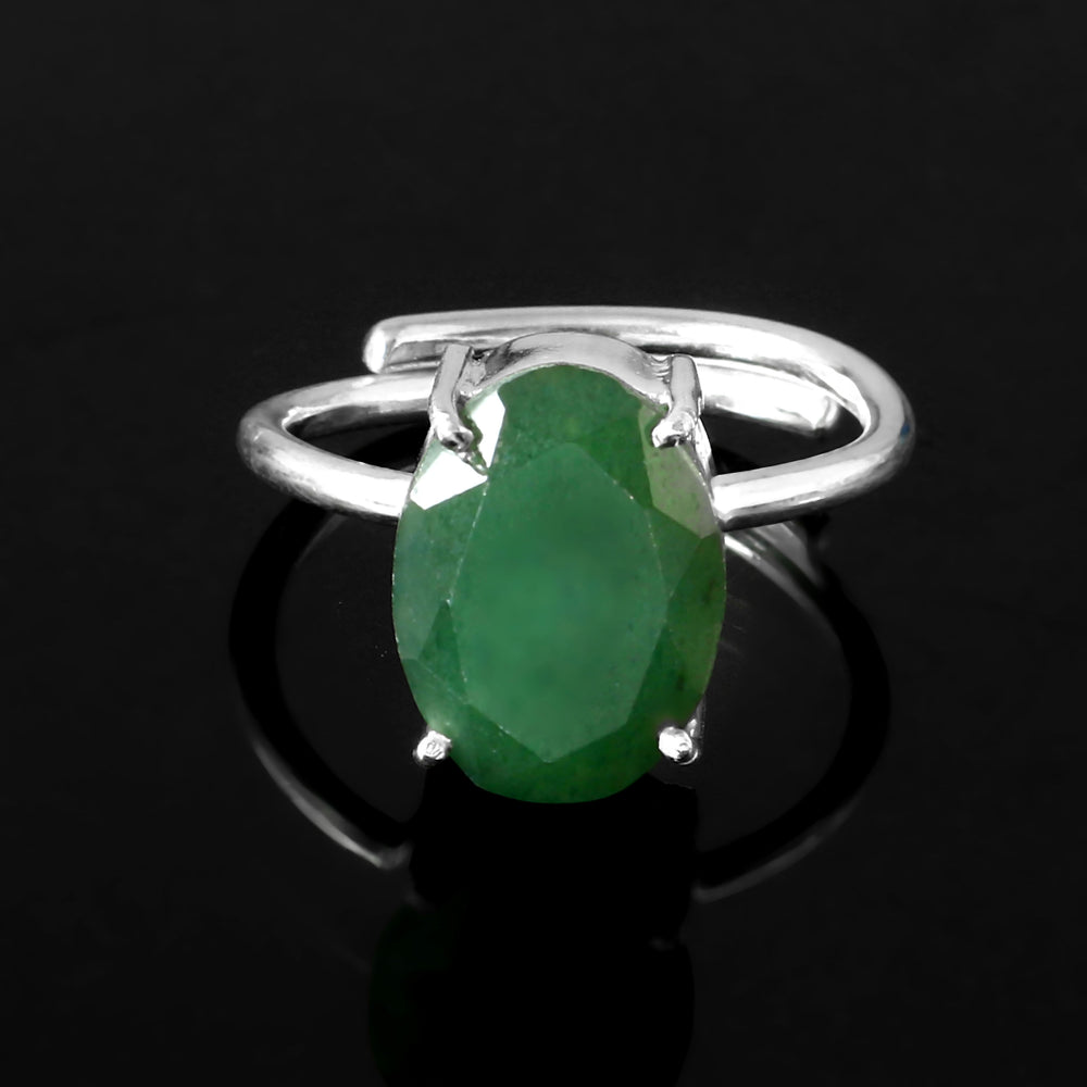NATURAL GREEN JADE RING(With Certificate)