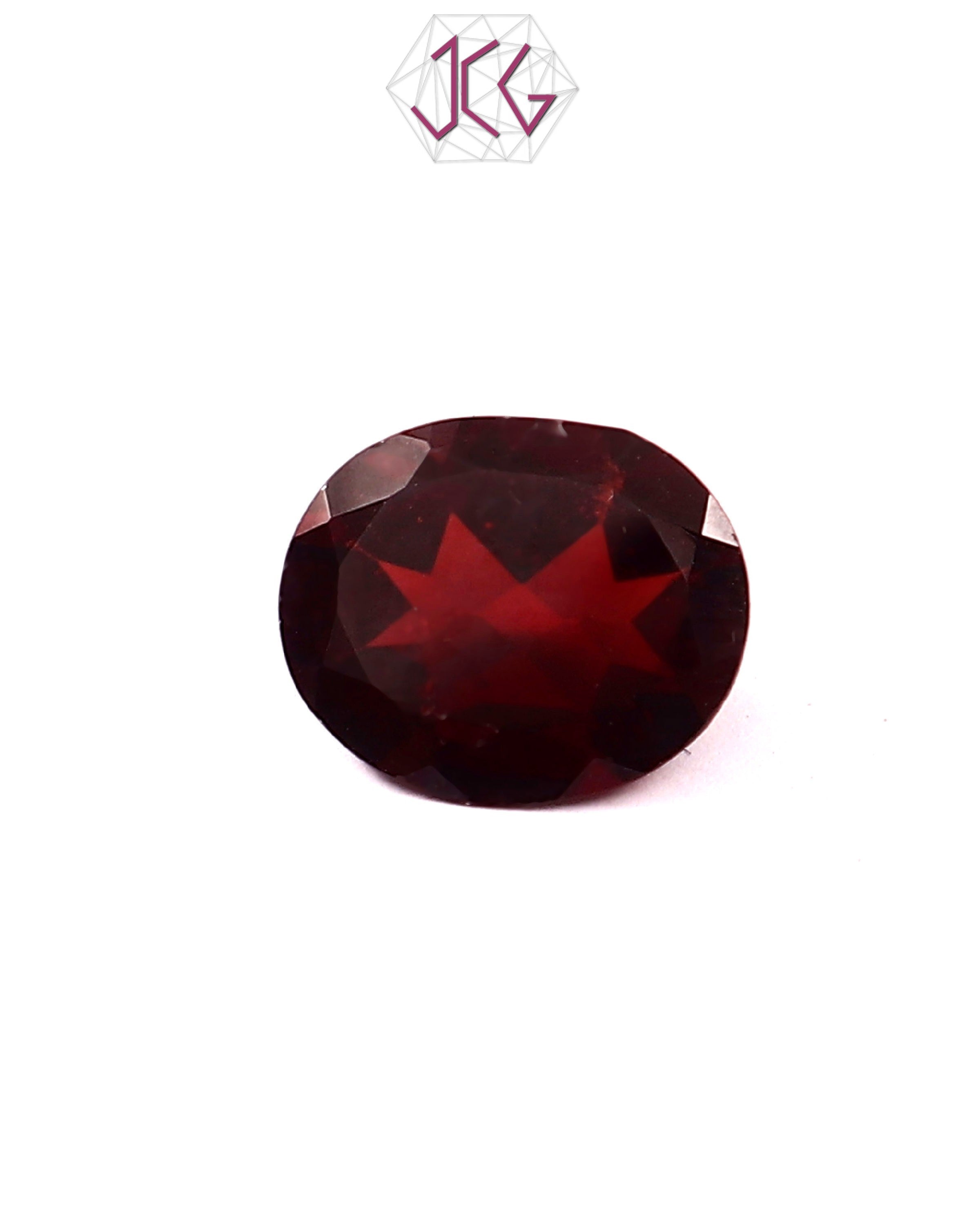 Natural Oval Garnet Stone 4.75 Carat / 5.27 Ratti (With Certificate)