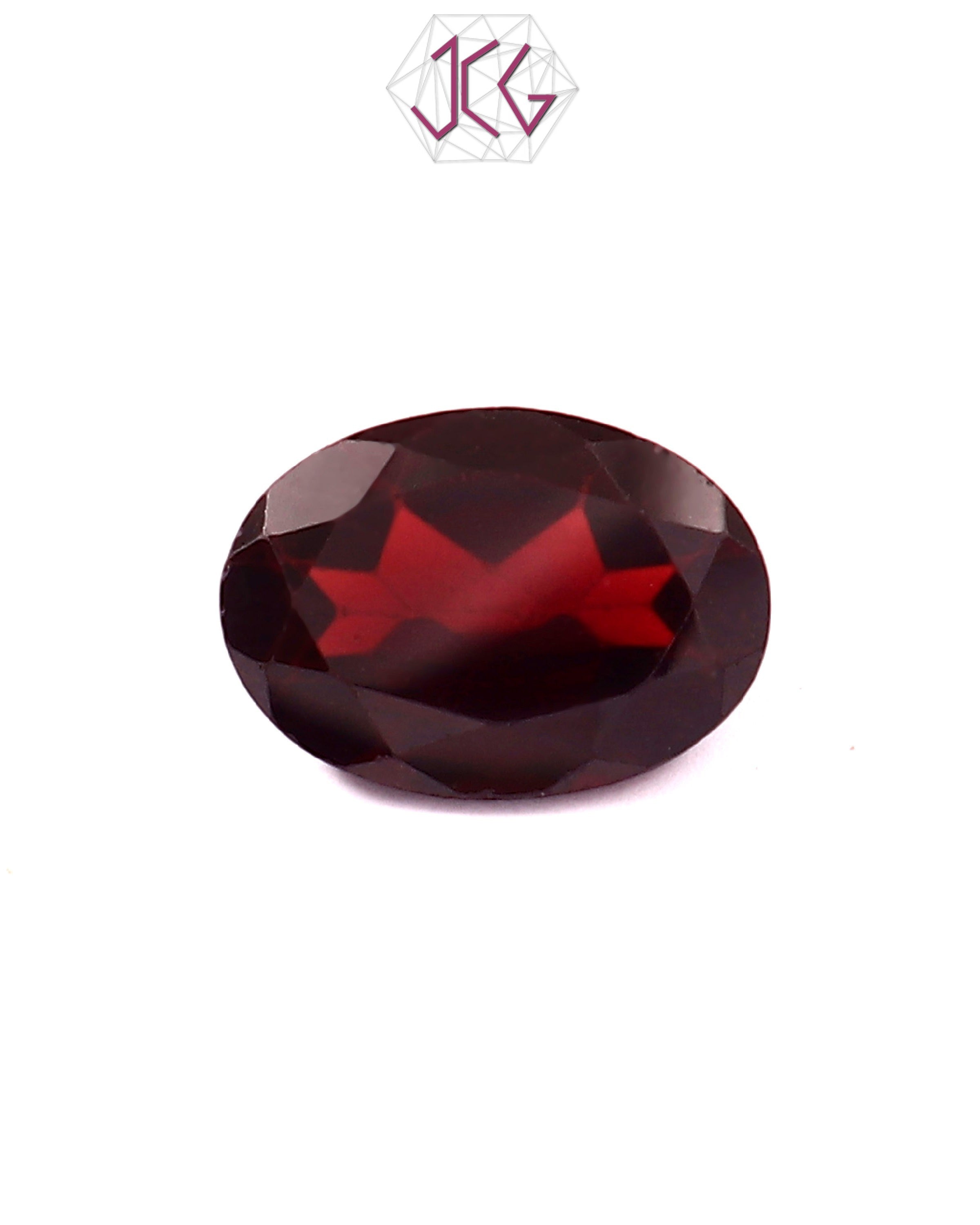 Natural Oval Garnet Stone 6.45 Carat / 7.15 Ratti (With Certificate)