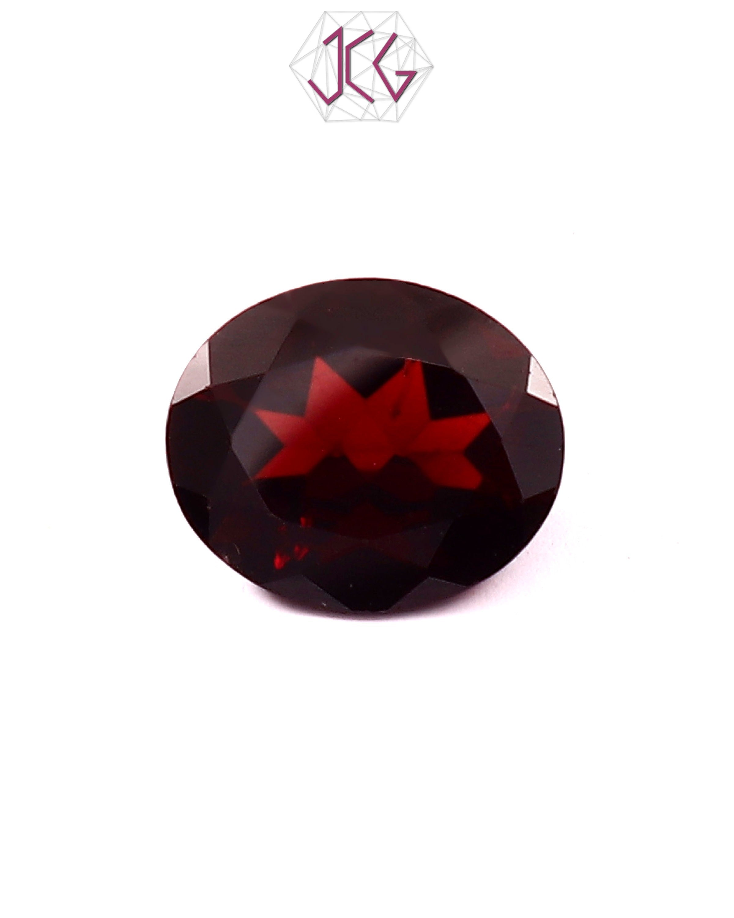 Natural Oval Garnet Stone 5.00 Carat / 5.55 Ratti (With Certificate)