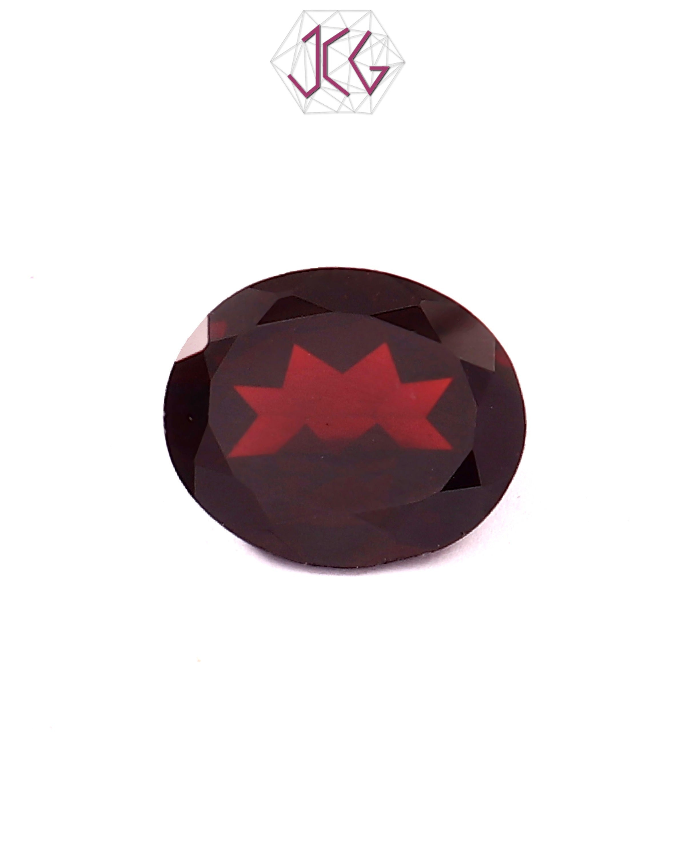 Natural Oval Garnet Stone 4.35 Carat / 4.82 Ratti (With Certificate)