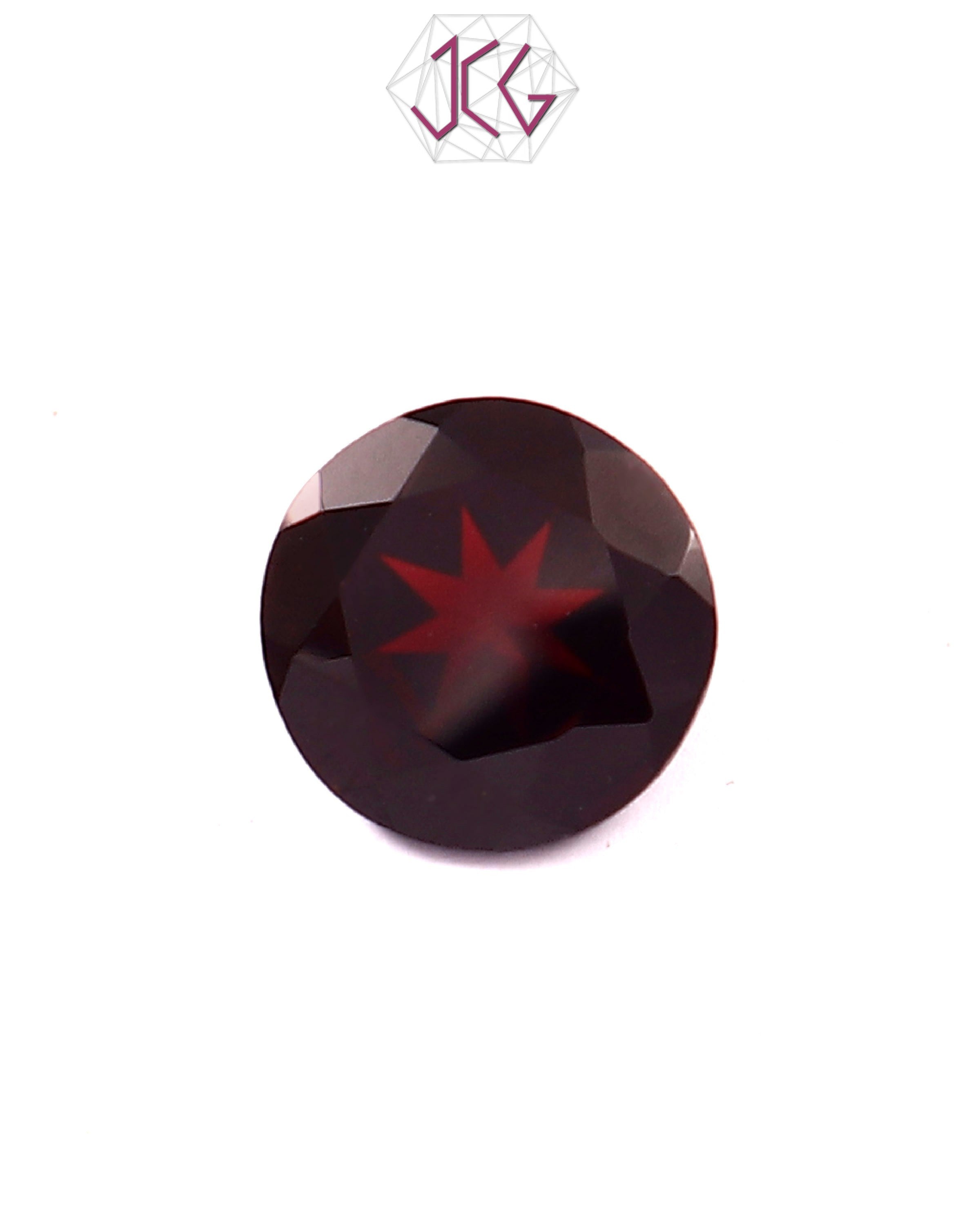 Natural Round Garnet Stone 3.55 Carat / 3.94 Ratti (With Certificate)