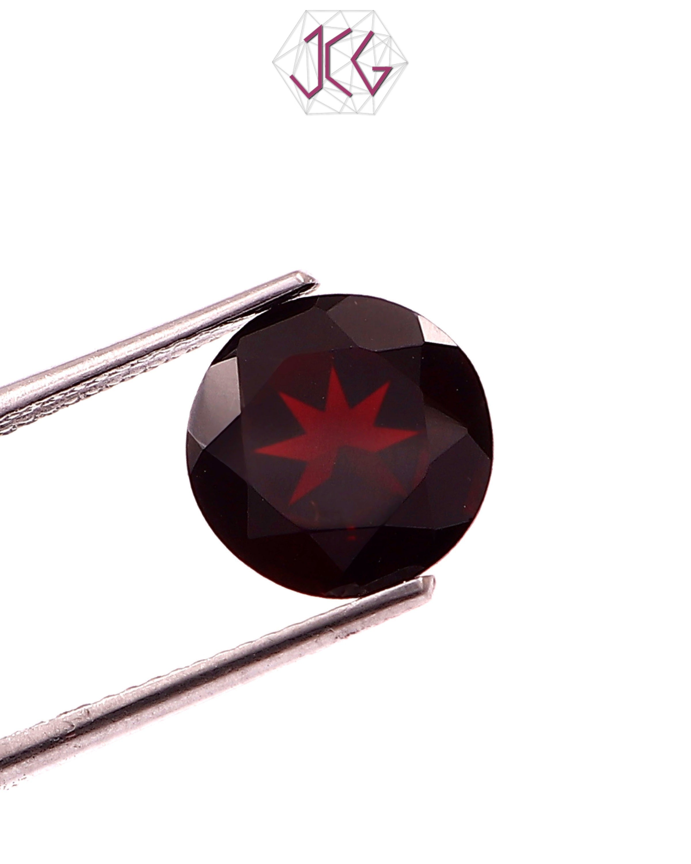 Natural Round Garnet Stone 3.55 Carat / 3.94 Ratti (With Certificate)