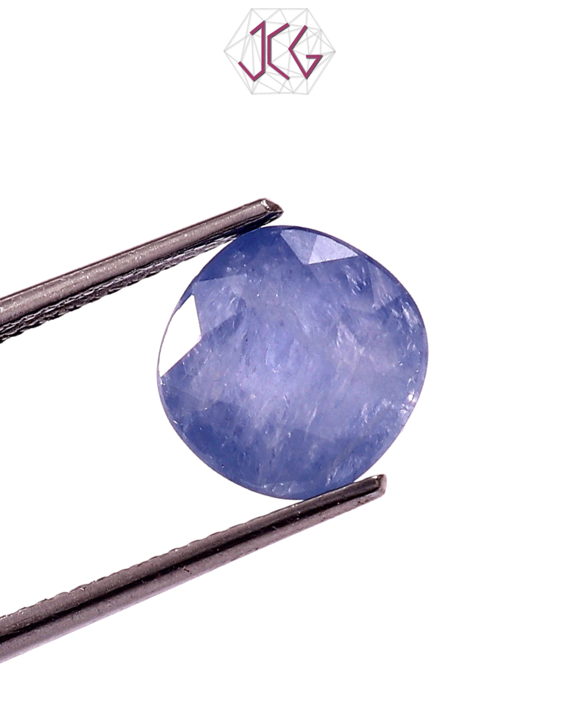 Natural Sri Lankan Blue Sapphire (Neelam) Stone 5.35 Carat / 6.00 Ratti (With Certificate)