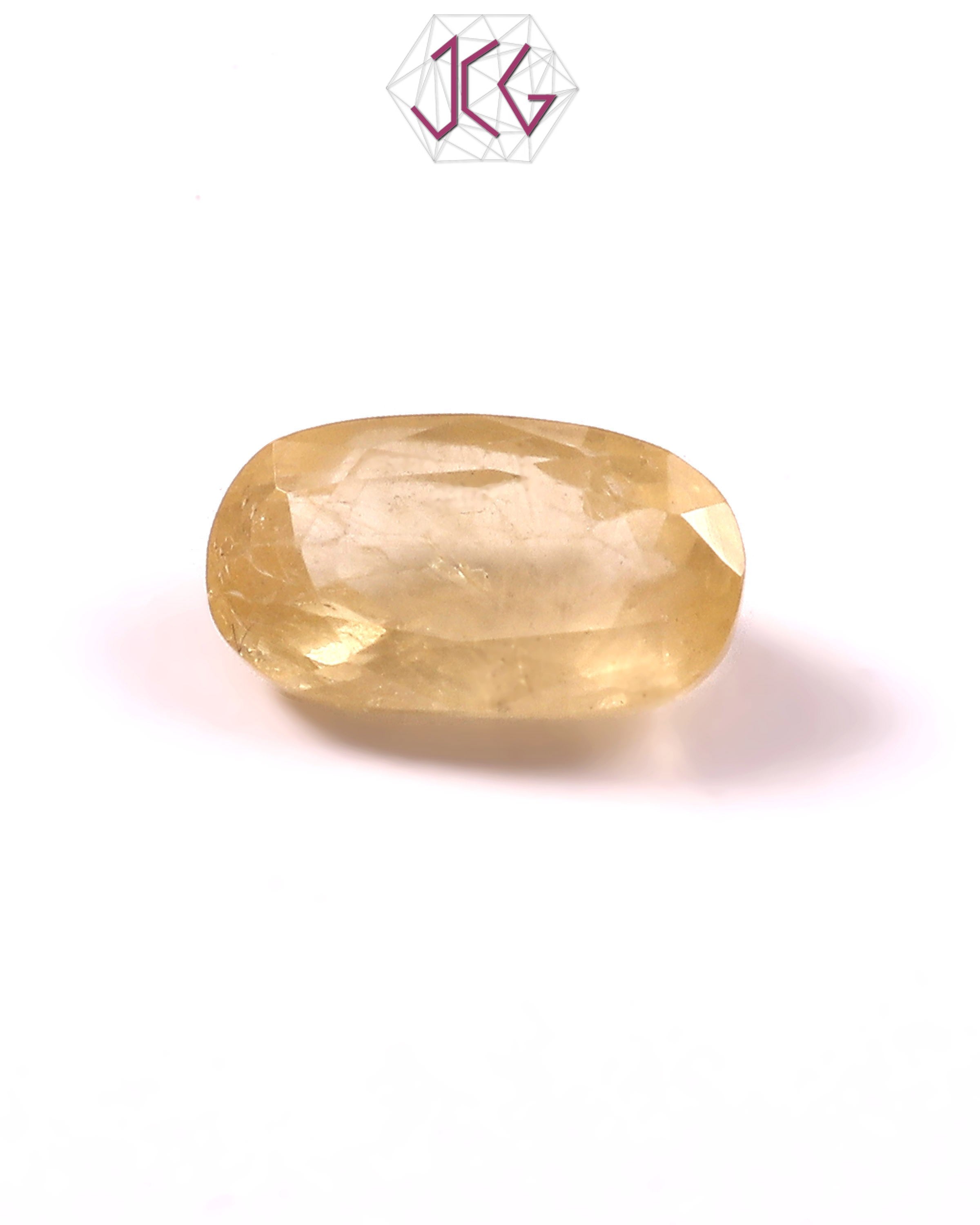 Natural Sri Lanka Yellow Sapphire (Pukhraj) Stone 6.75 Carat / 7.49 Ratti (With Certificate)