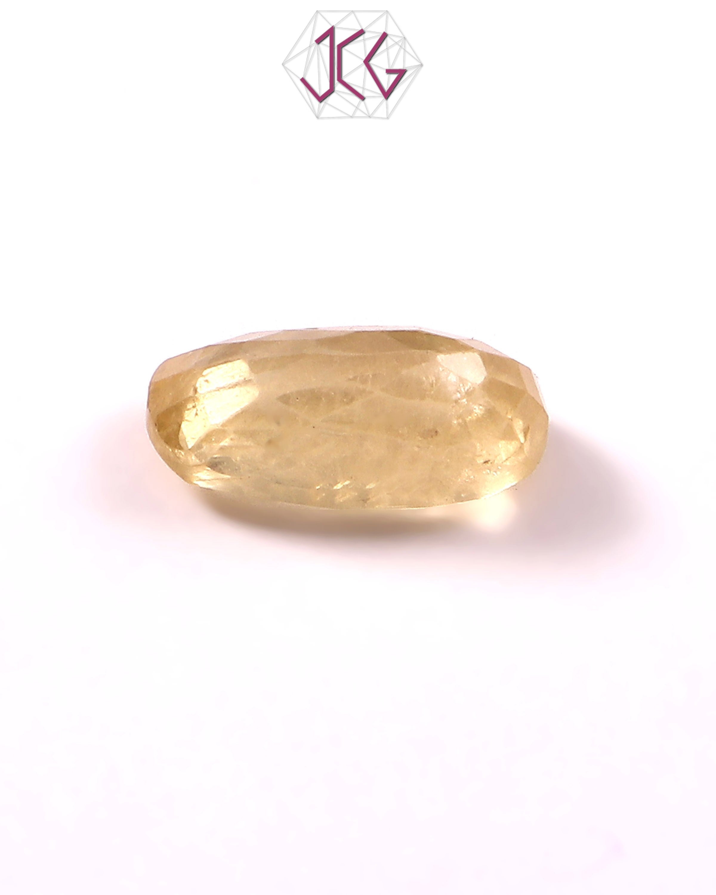 Natural Sri Lanka Yellow Sapphire (Pukhraj) Stone 6.75 Carat / 7.49 Ratti (With Certificate)
