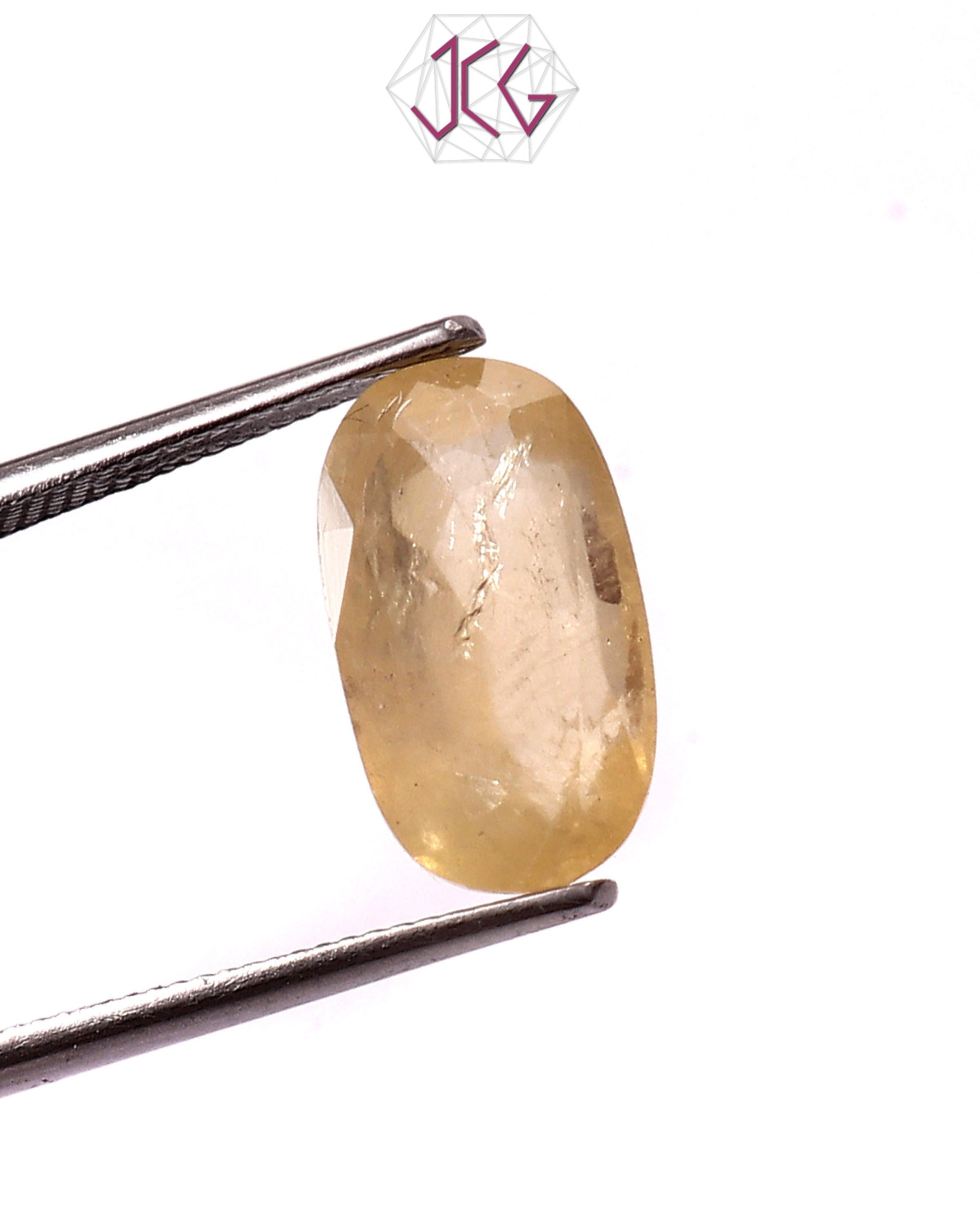 Natural Sri Lanka Yellow Sapphire (Pukhraj) Stone 6.75 Carat / 7.49 Ratti (With Certificate)