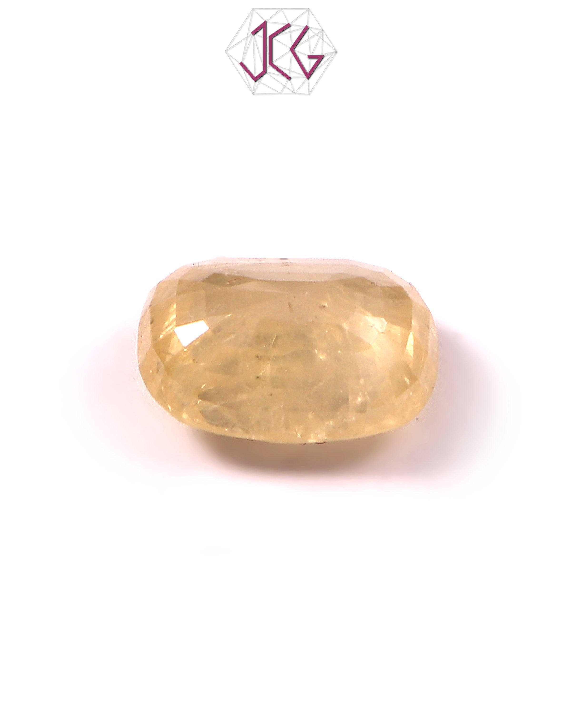 Natural Sri Lanka Yellow Sapphire (Pukhraj) Stone 7.85 Carat / 8.60 Ratti (With Certificate)