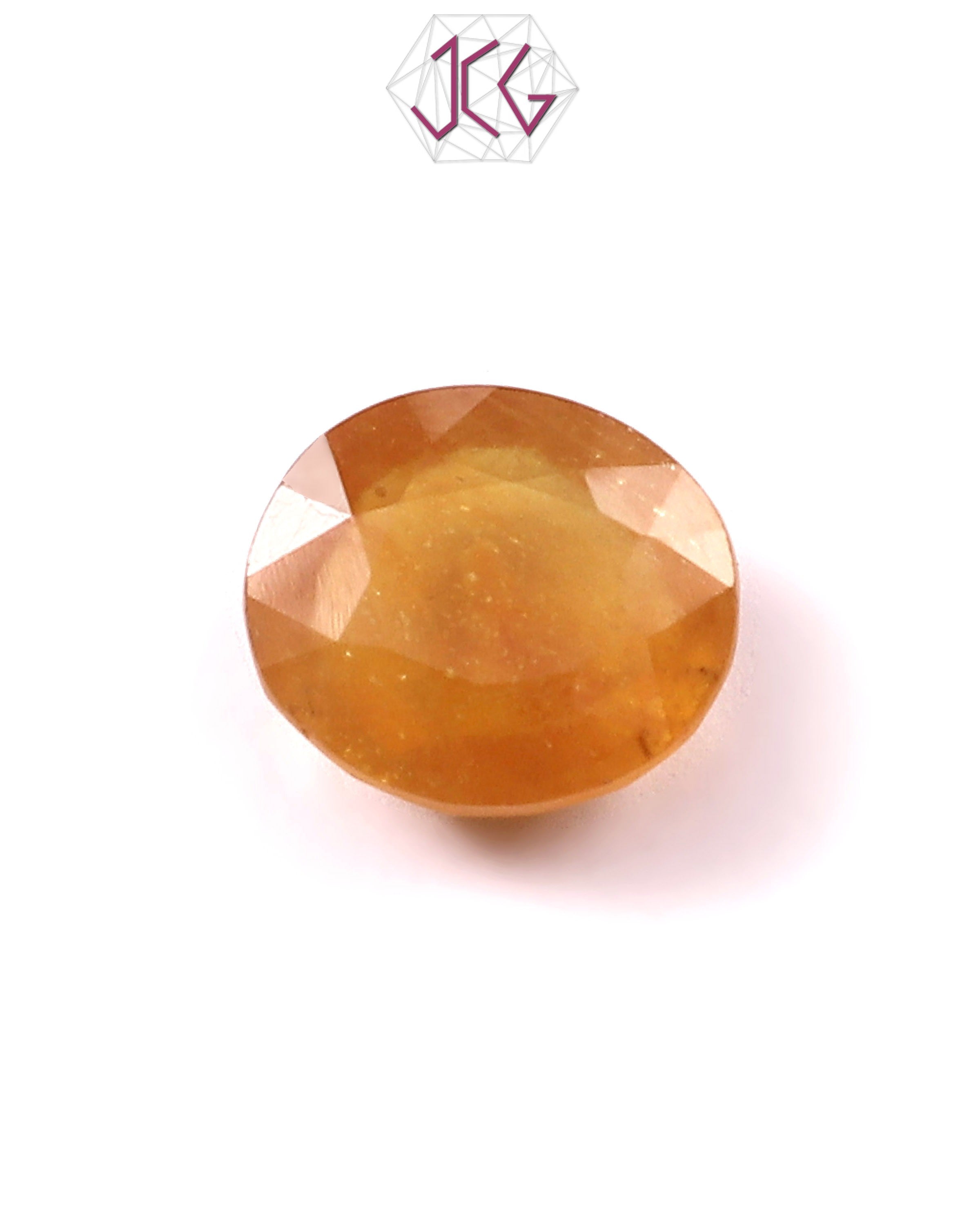 Natural Bangkok Yellow Sapphire (Pukhraj) Stone 7.10 Carat / 8.00 Ratti (With Certificate)