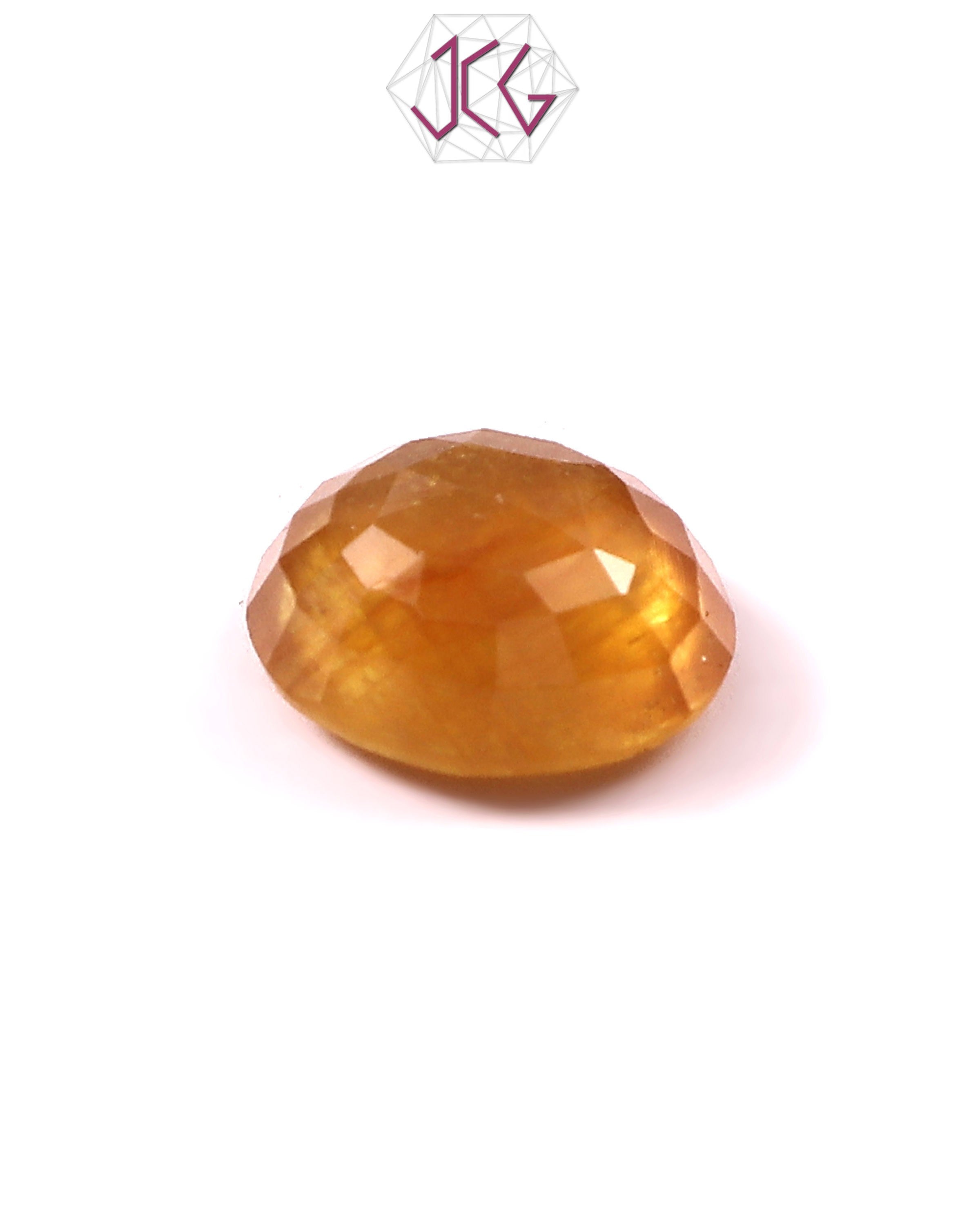 Natural Bangkok Yellow Sapphire (Pukhraj) Stone 7.10 Carat / 8.00 Ratti (With Certificate)