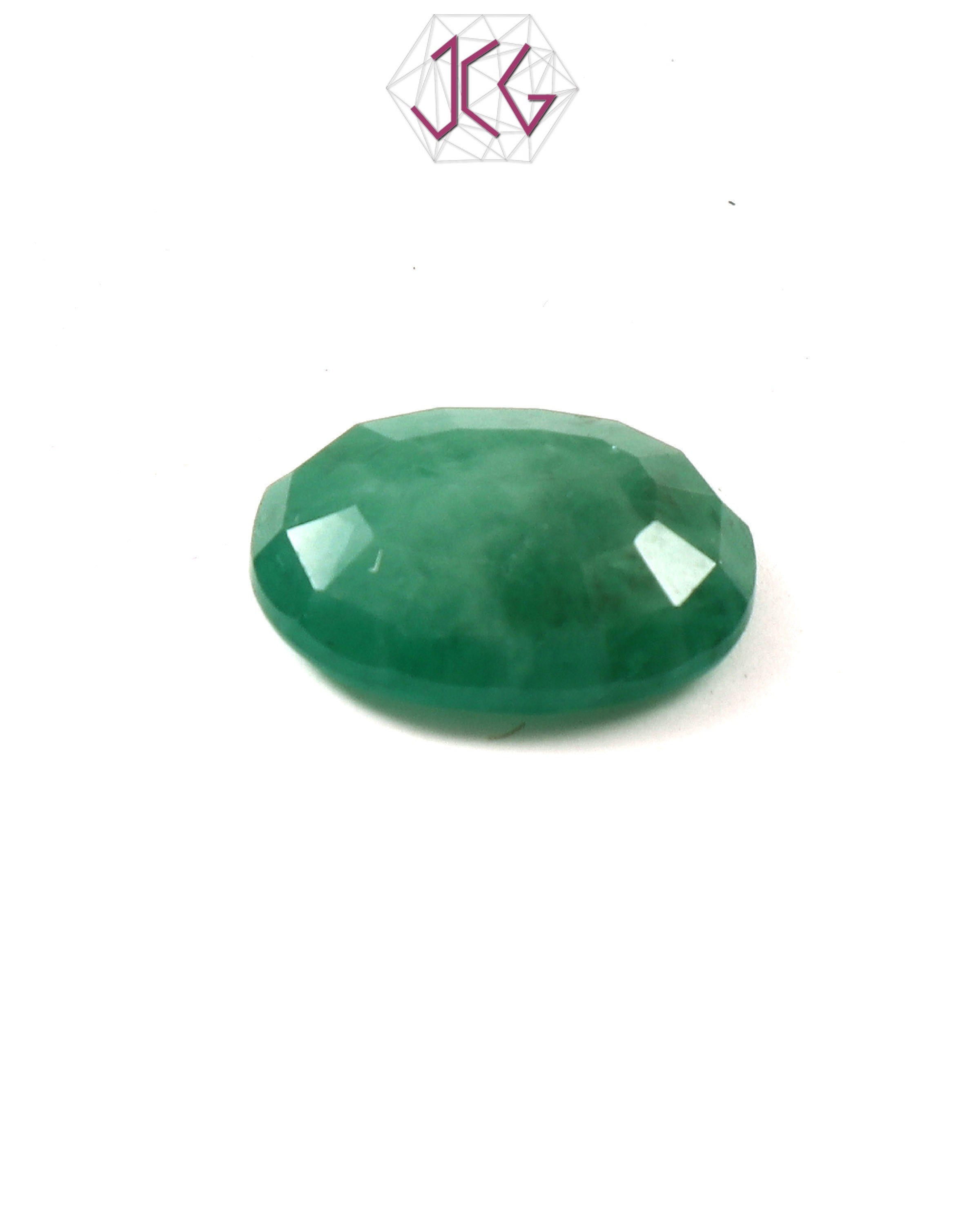 Natural Emerald (Panna) Stone 11.15 Carat / 12.37 Ratti (With Certificate)