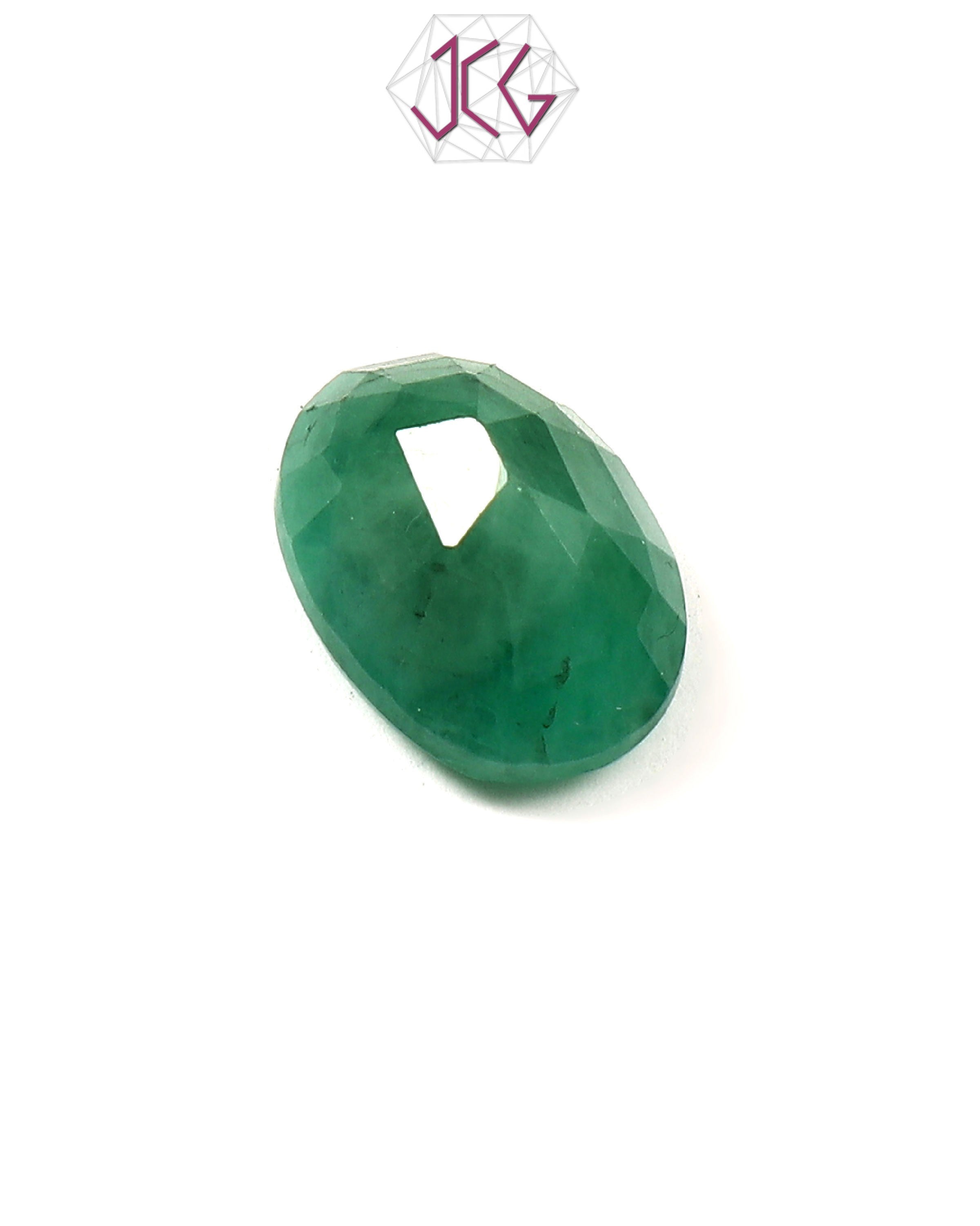 Natural Emerald (Panna) Stone 6.20 Carat / 6.95 Ratti (With Certificate)
