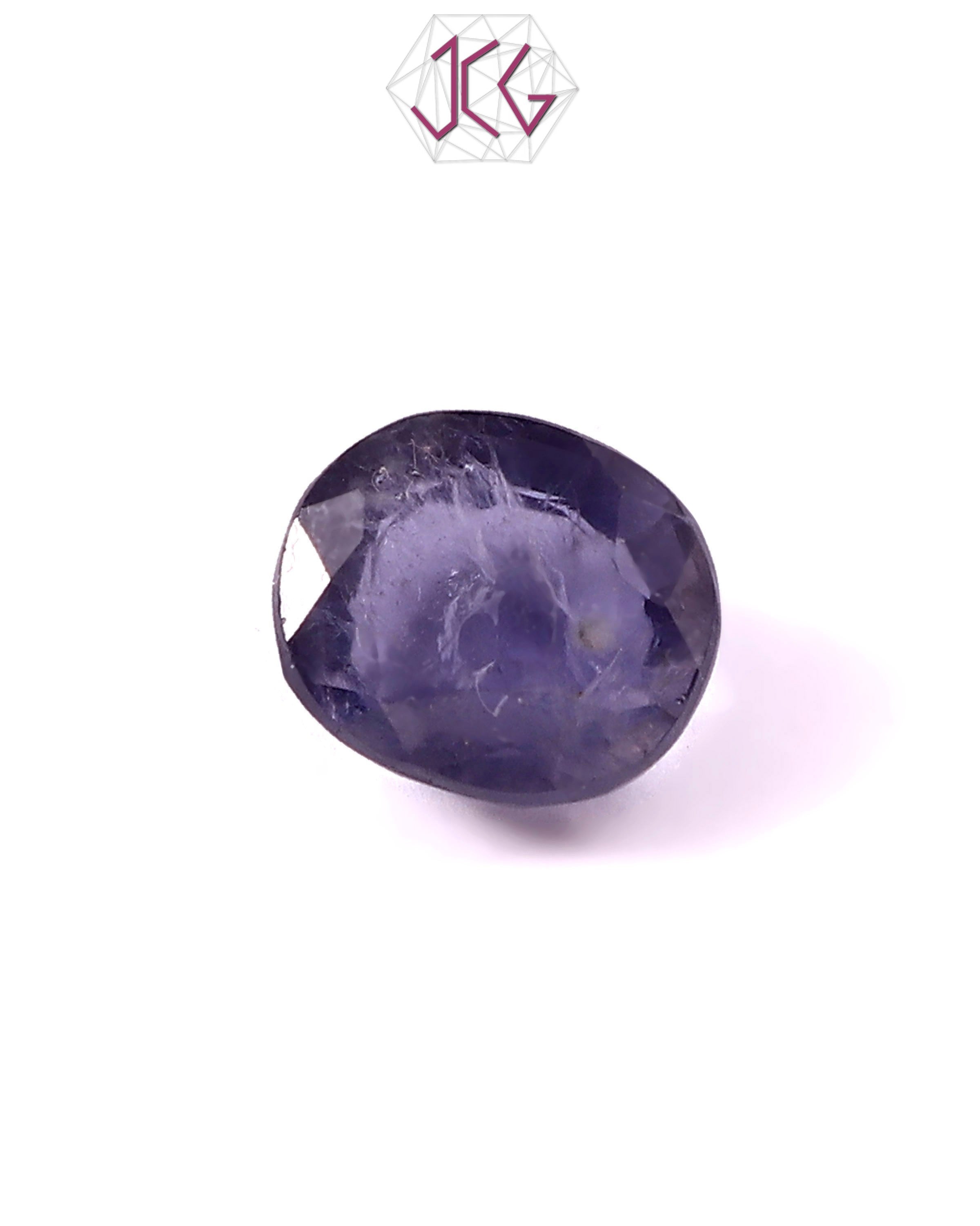 Natural Iolite (Substitute of Neelam) Stone 5.40 Carat / 6.00 Ratti (With Certificate)