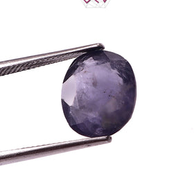 Natural Iolite (Substitute of Neelam) Stone 4.85 Carat / 5.25 Ratti (With Certificate)