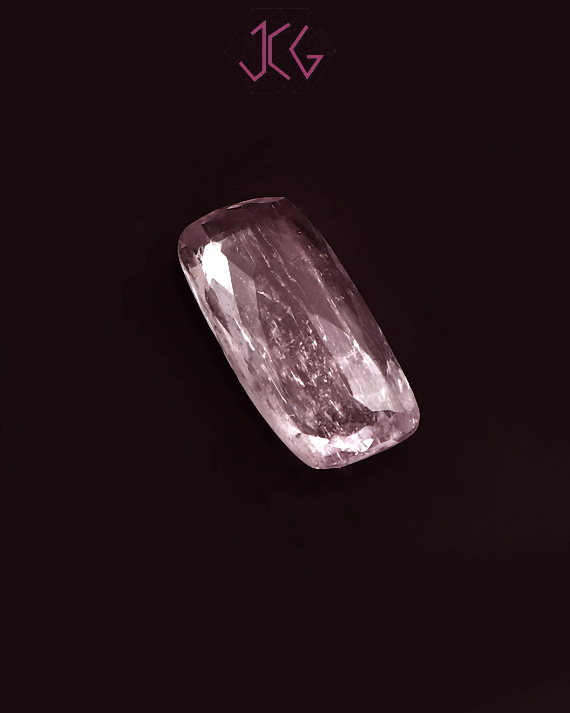 Natural Kunzite Stone 4.65 Carat (With Certificate)