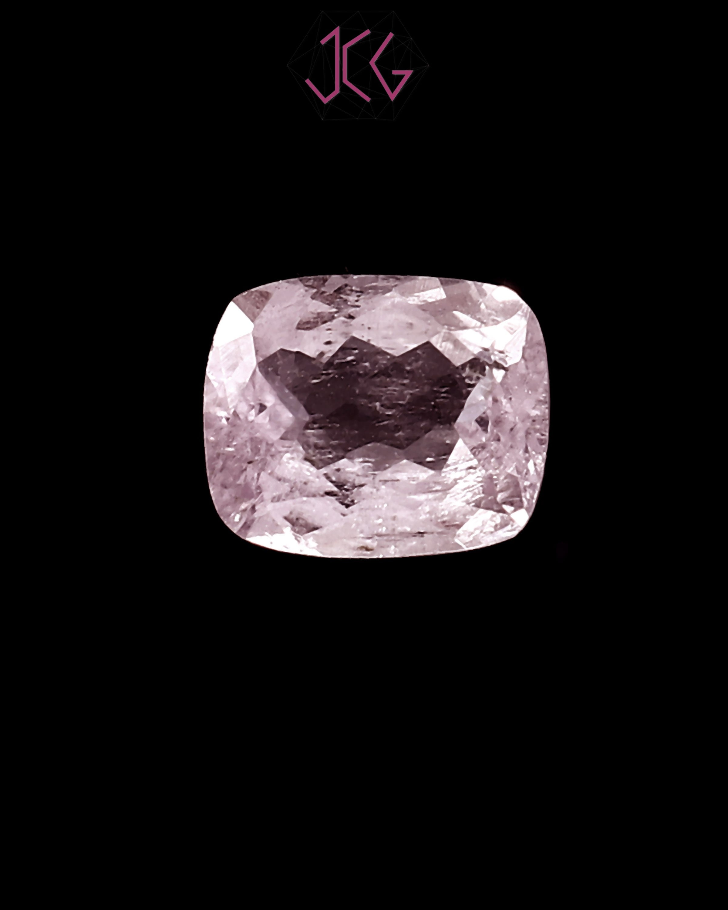 Natural Kunzite Stone 3.85 Carat (With Certificate)