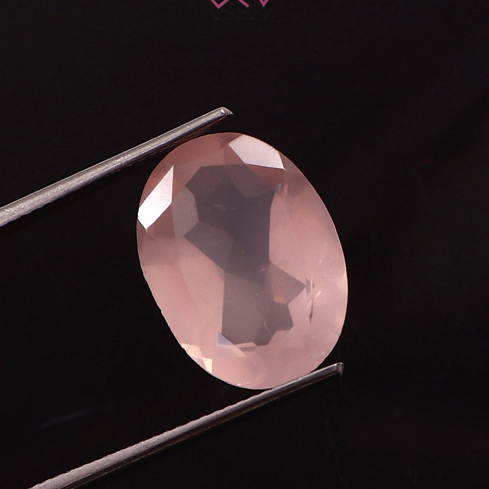 Natural Rose Quartz Stone 7.00 Carat (With Certificate)