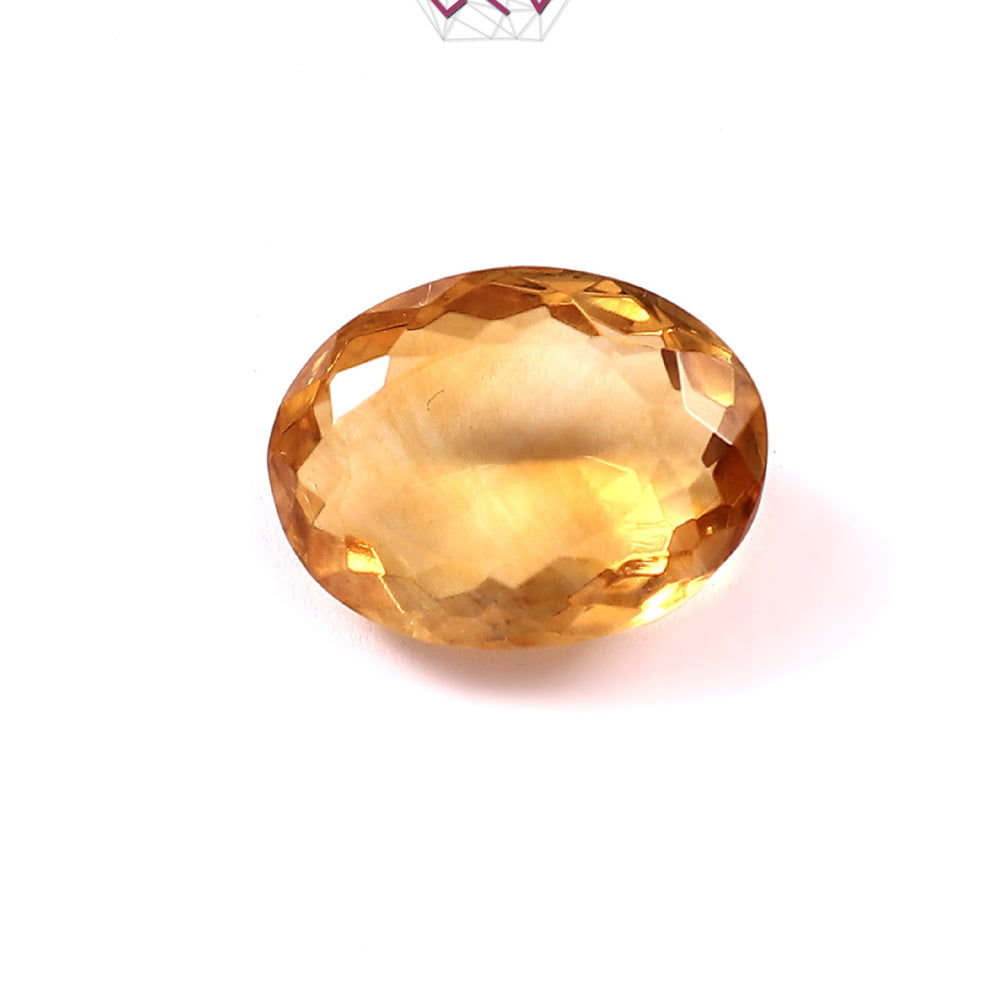 Natural Citrine (Yellow Topaz) Stone 5.60 Carat (With Certificate)