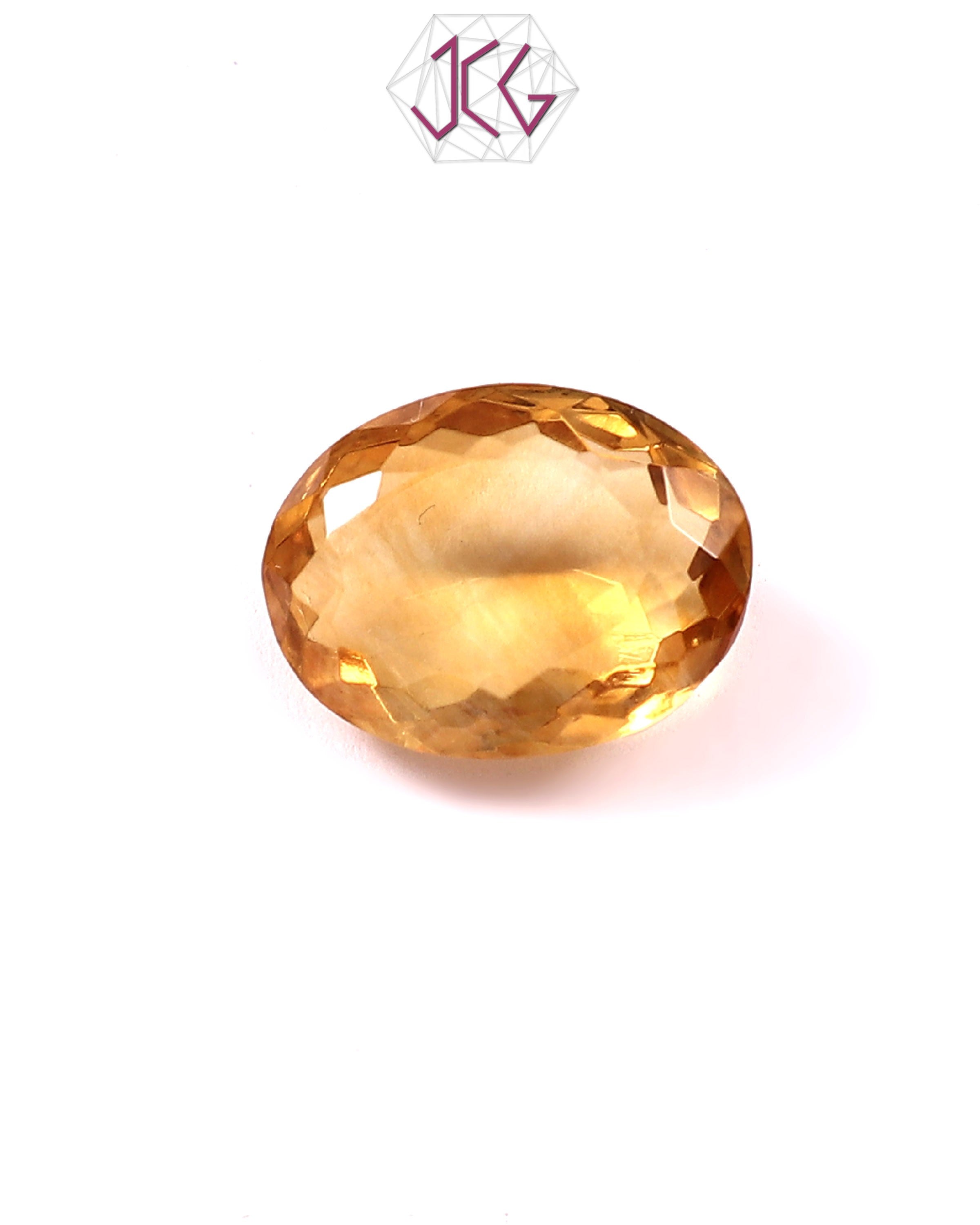 Natural Citrine (Yellow Topaz) Stone 5.60 Carat (With Certificate)