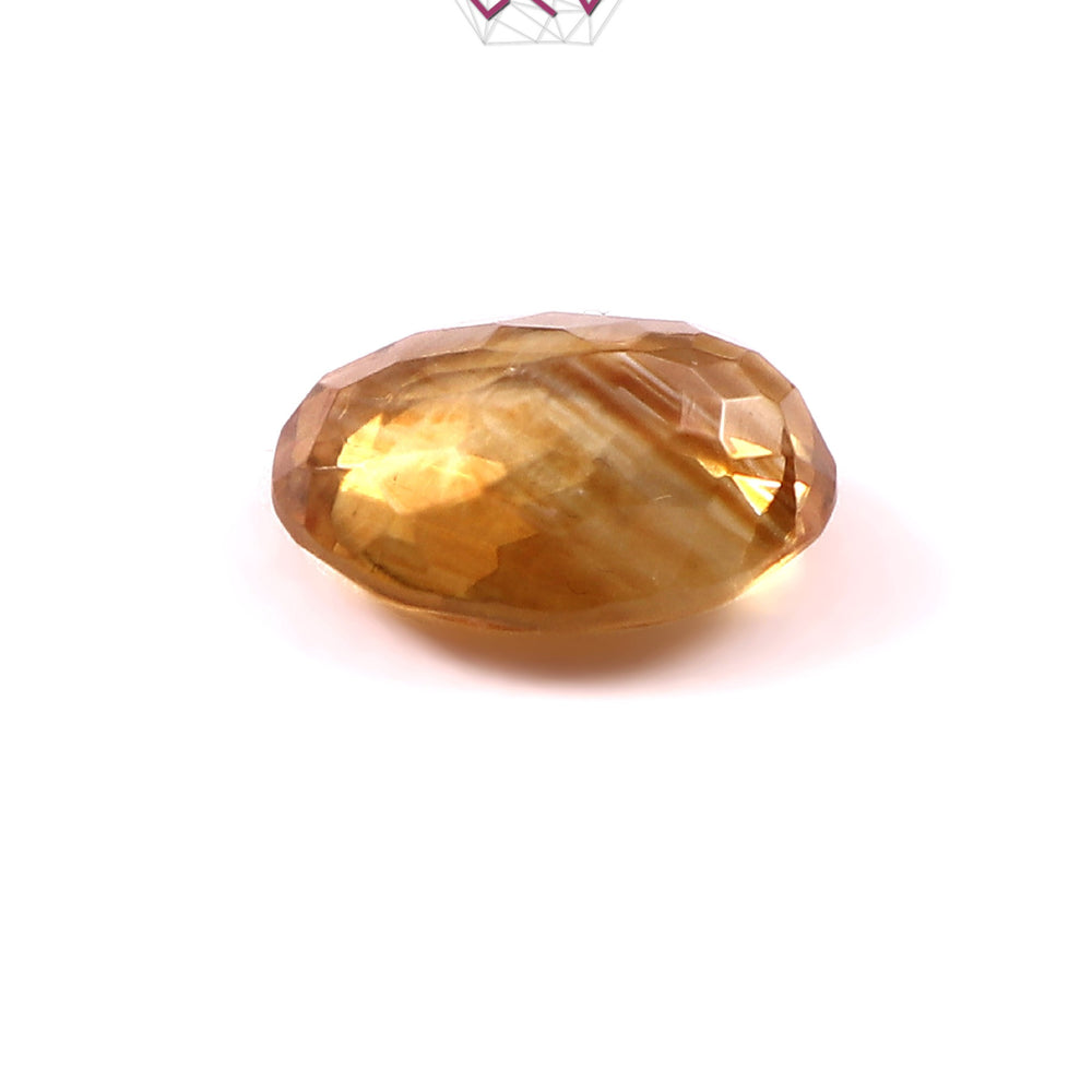 Natural Citrine (Yellow Topaz) Stone 5.60 Carat (With Certificate)