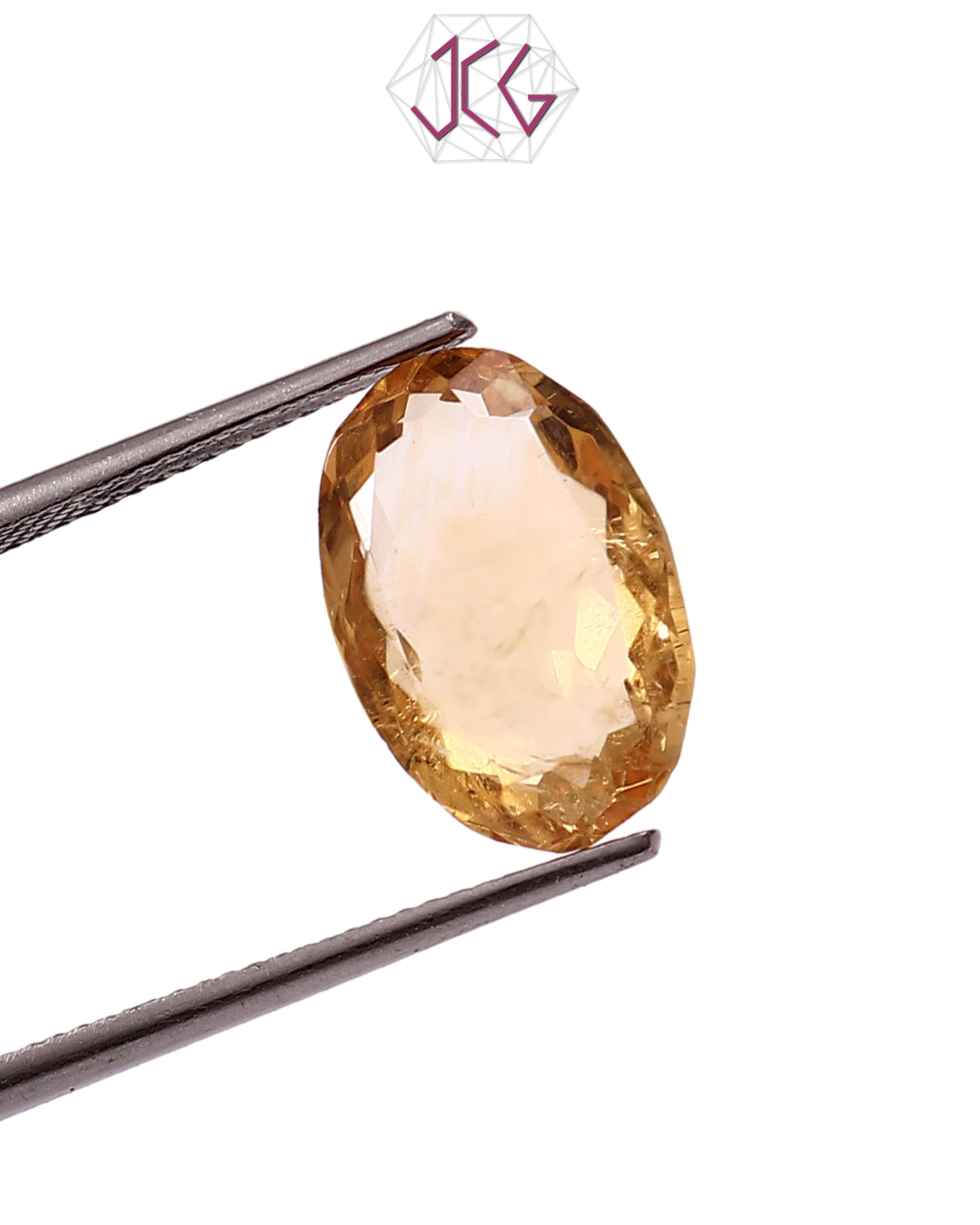 Natural Citrine (Yellow Topaz) Stone 5.05 Carat (With Certificate)