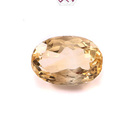 Natural Citrine (Yellow Topaz) Stone 6.45 Carat (With Certificate)