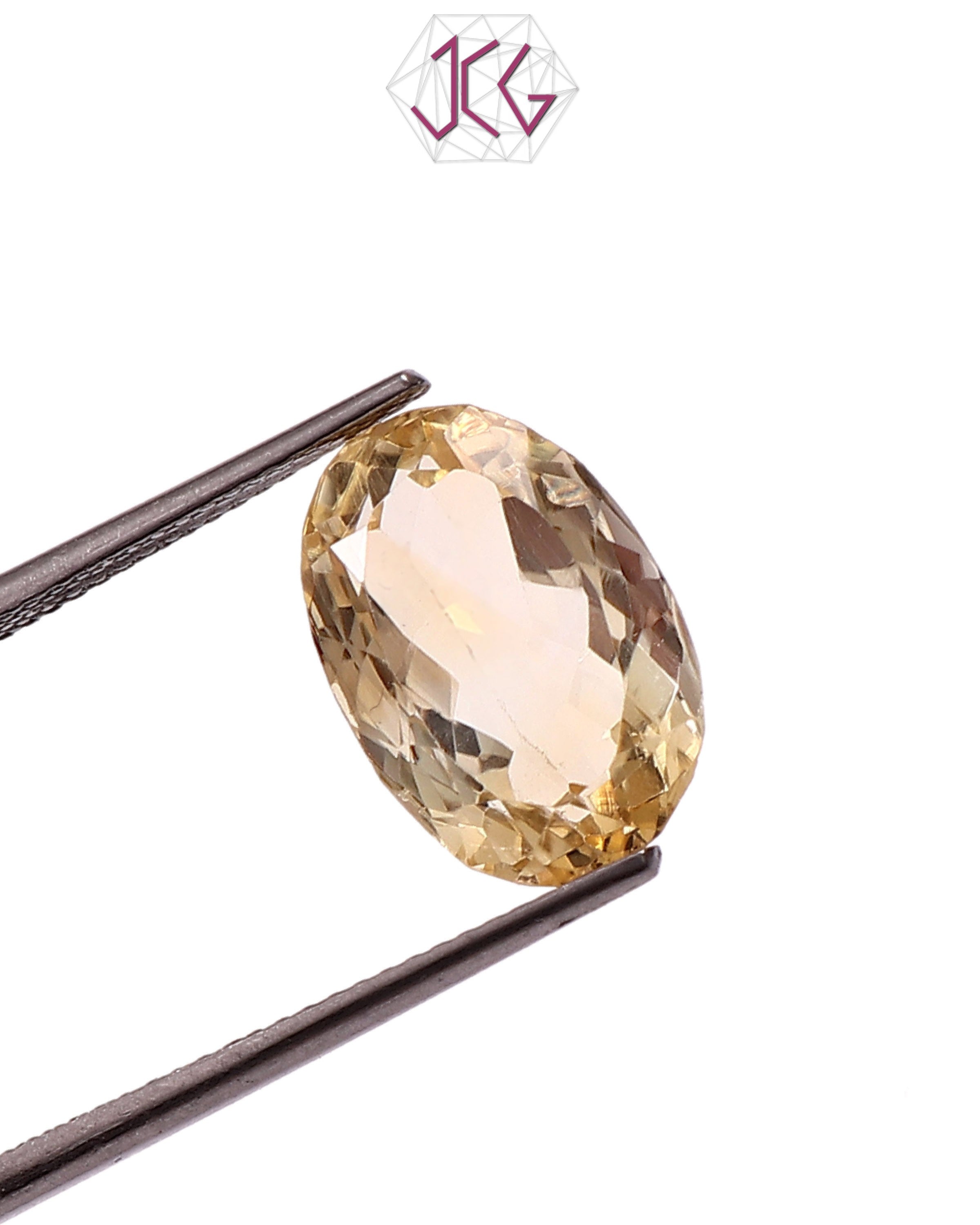 Natural Citrine (Yellow Topaz) Stone 6.45 Carat (With Certificate)