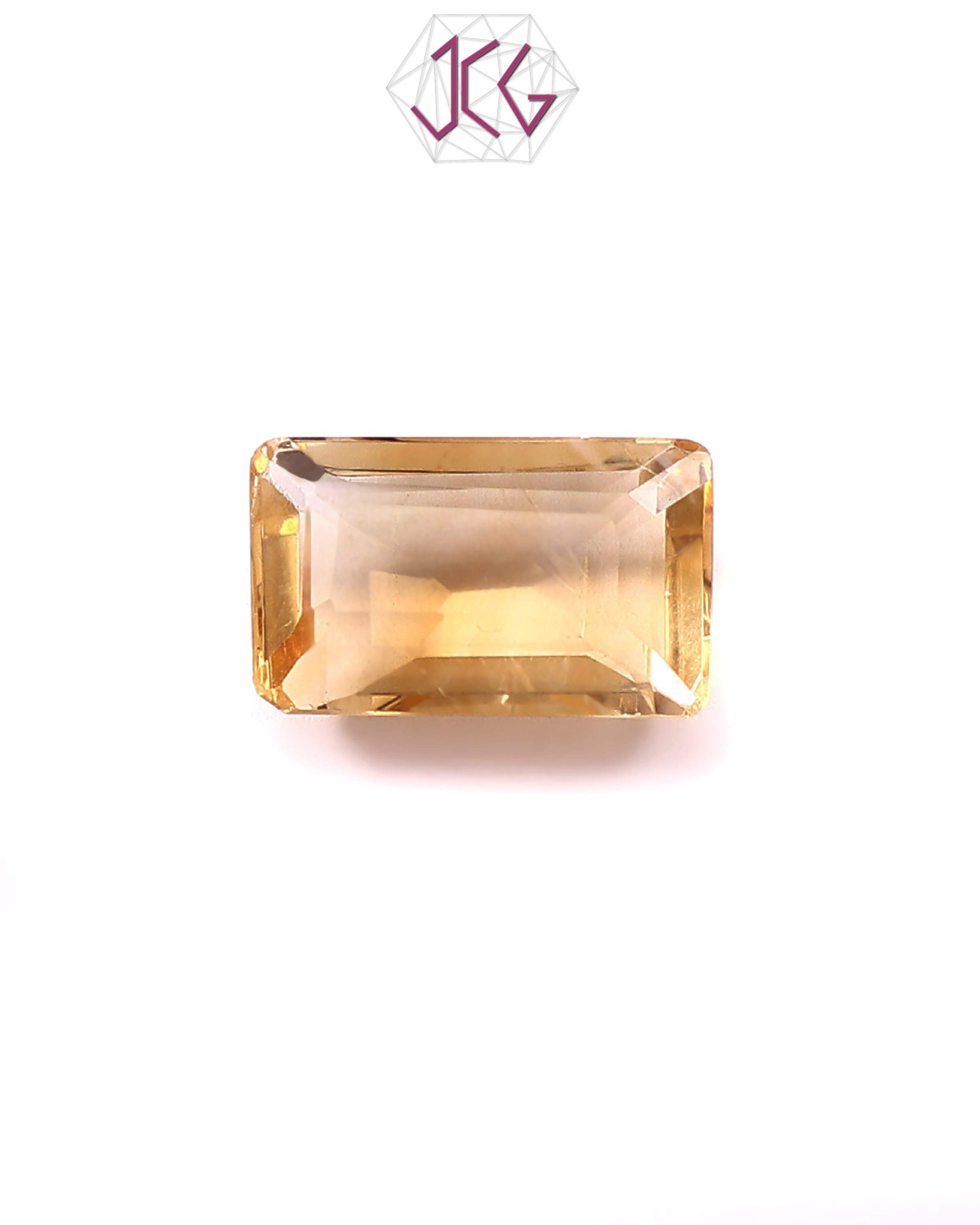 Natural Citrine (Yellow Topaz) Stone 4.80 Carat (With Certificate)