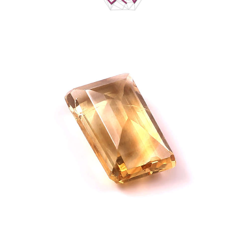 Natural Citrine (Yellow Topaz) Stone 4.80 Carat (With Certificate)