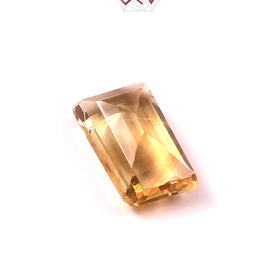 Natural Citrine (Yellow Topaz) Stone 4.80 Carat (With Certificate)