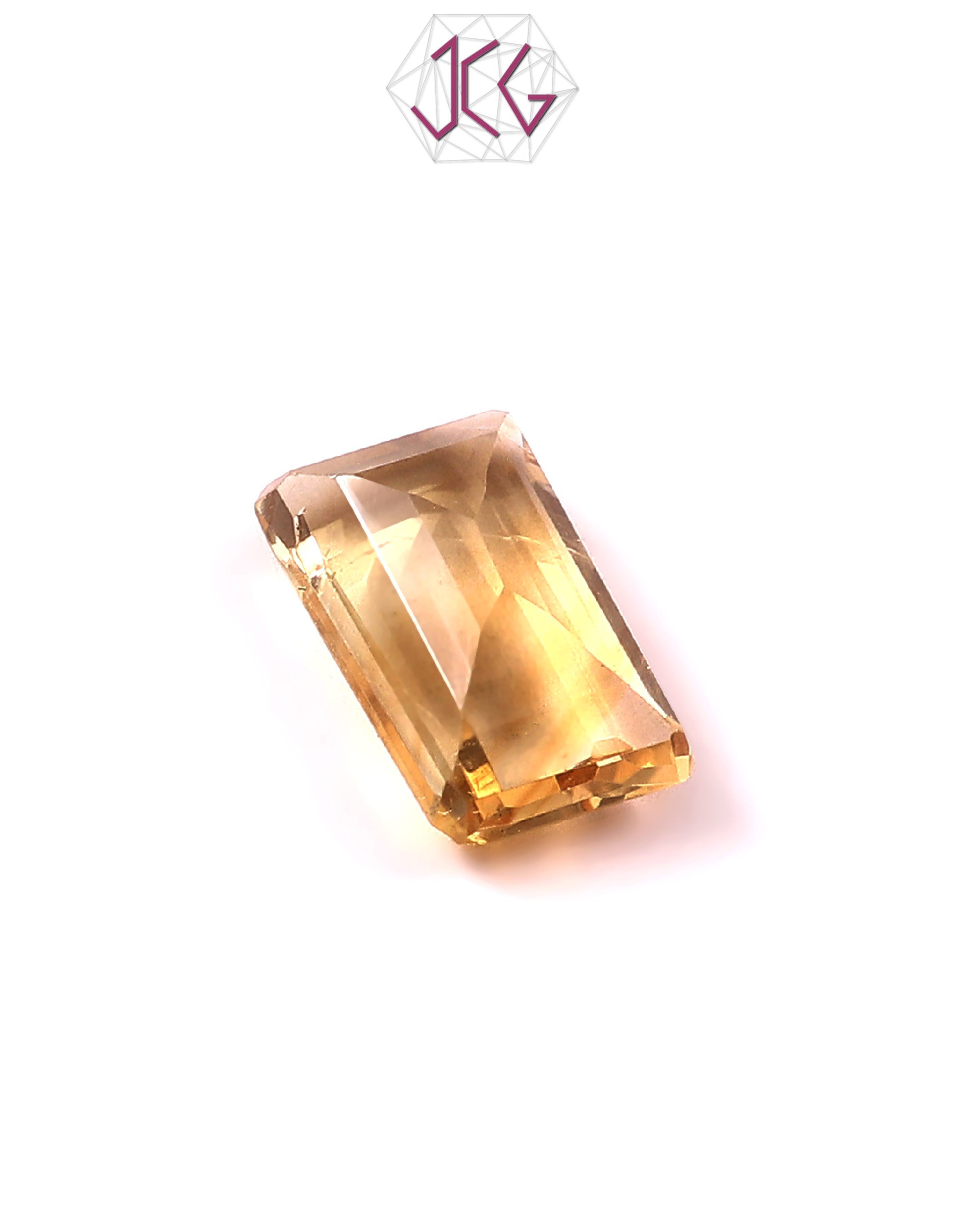 Natural Citrine (Yellow Topaz) Stone 4.80 Carat (With Certificate)