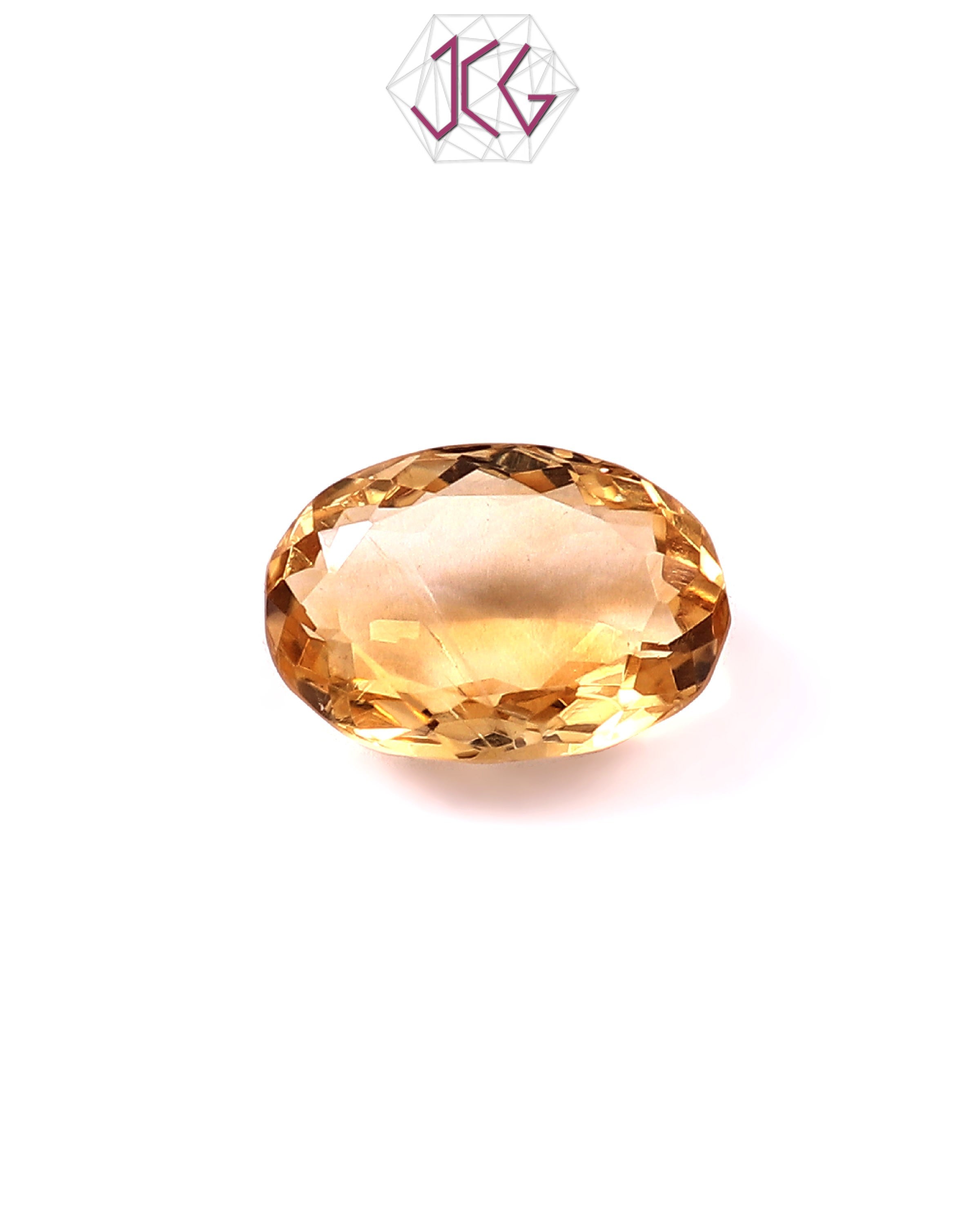 Natural Citrine (Yellow Topaz) Stone 5.40 Carat (With Certificate)