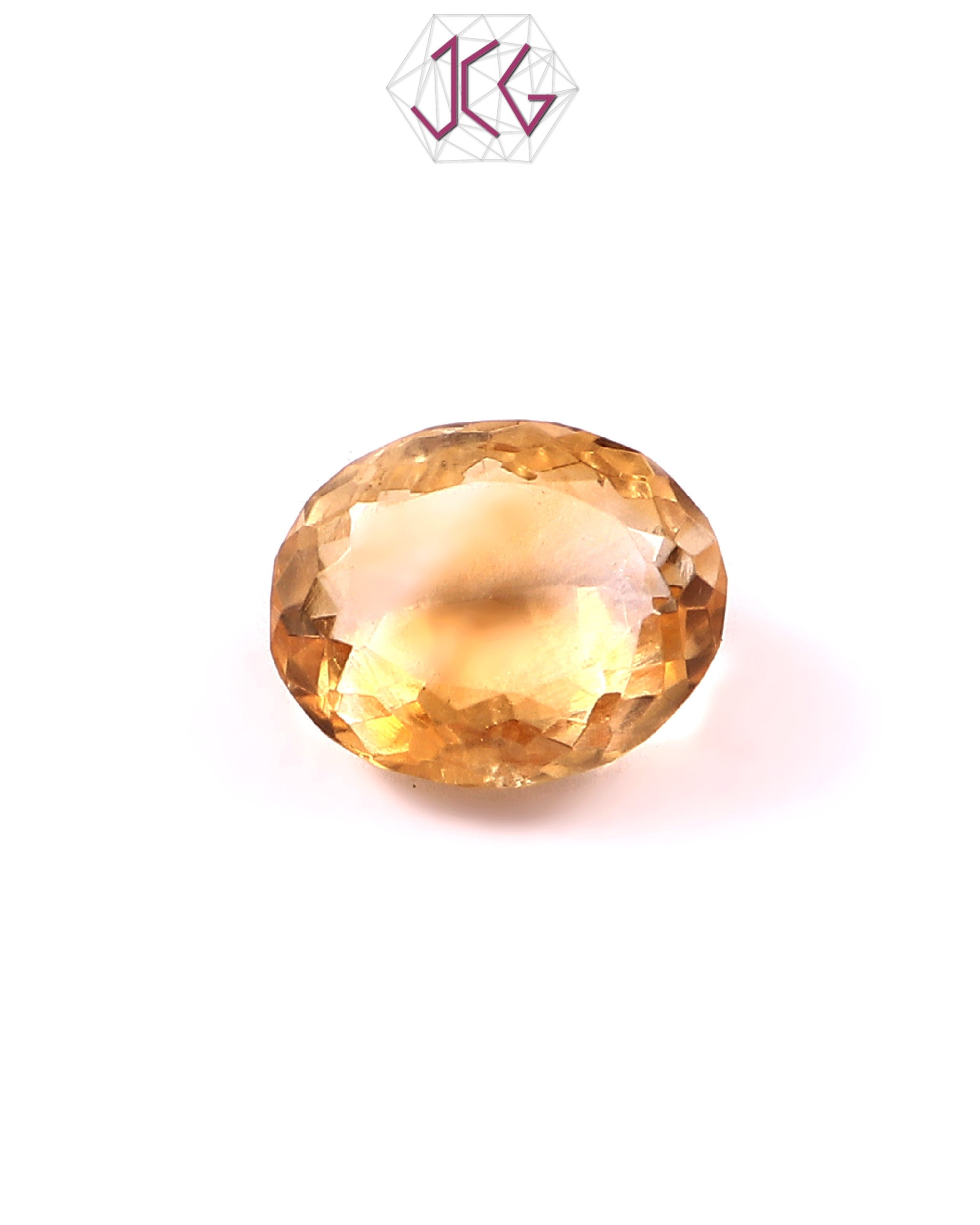 Natural Citrine (Yellow Topaz) Stone 6.10 Carat (With Certificate)